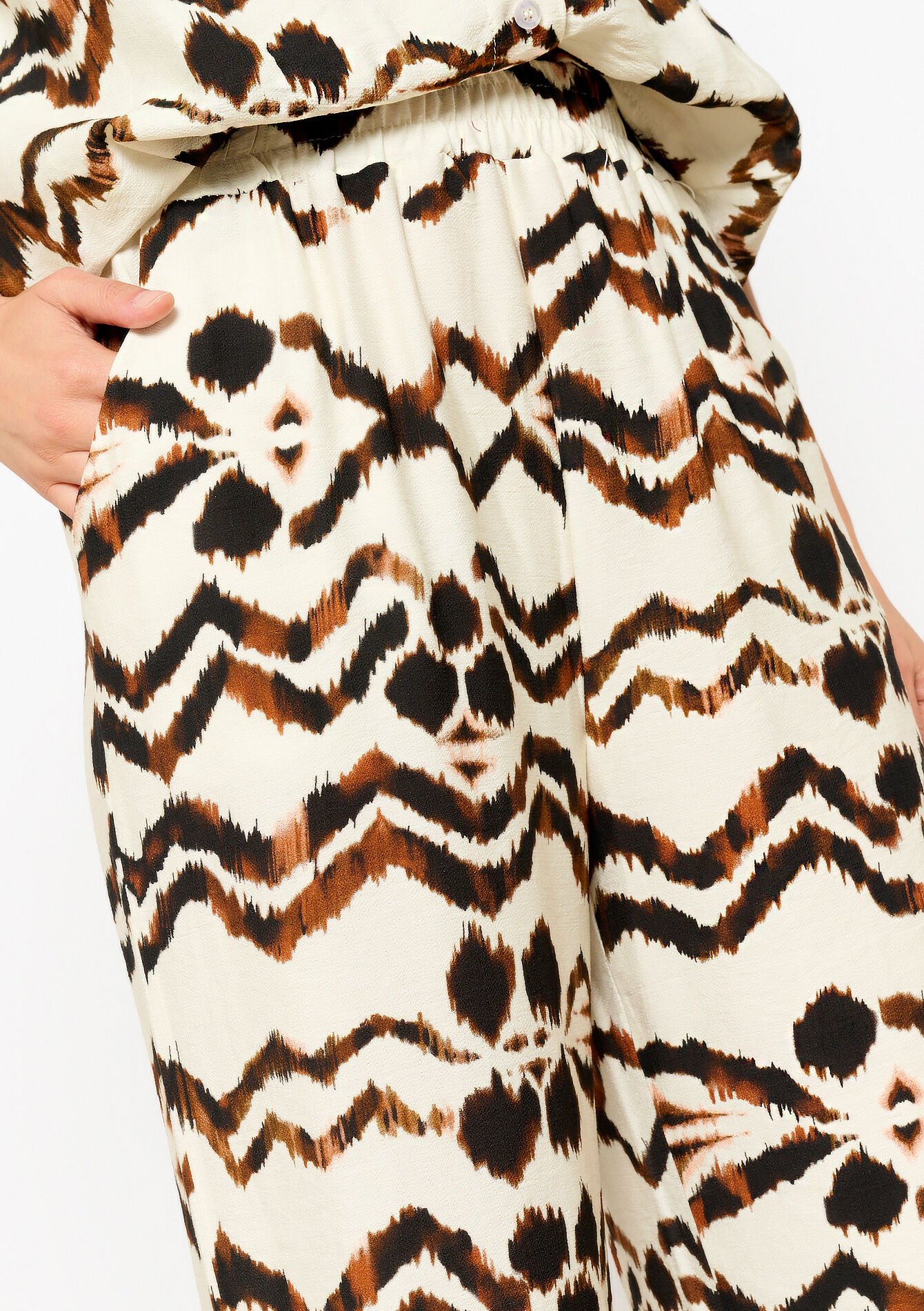 Pants with ethnic print - OFFWHITE - 06600878_1001