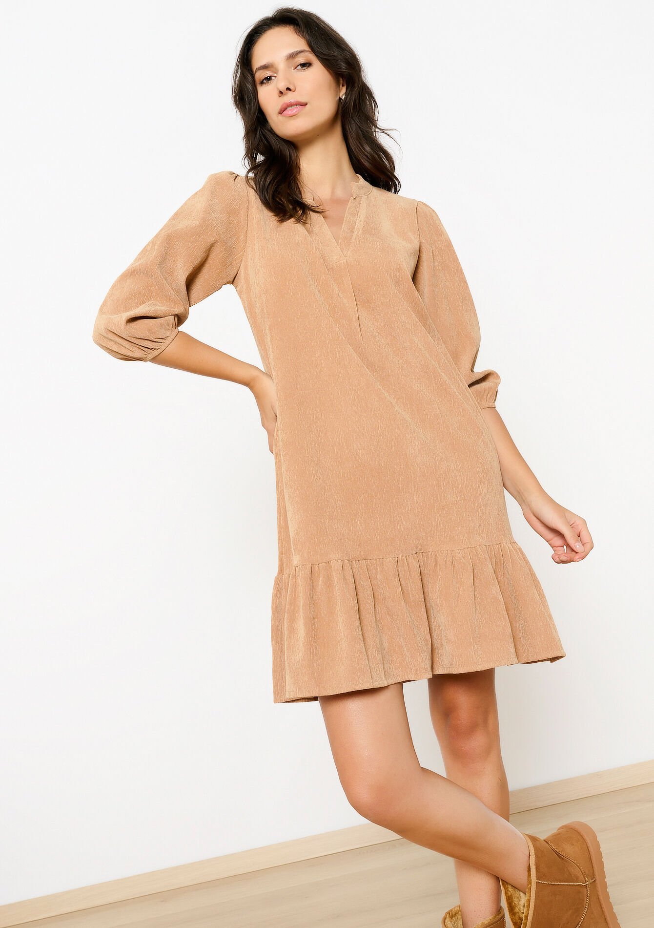 Corduroy jurk, Corduroy jurk - CAMEL BROWN - 08103917_3818