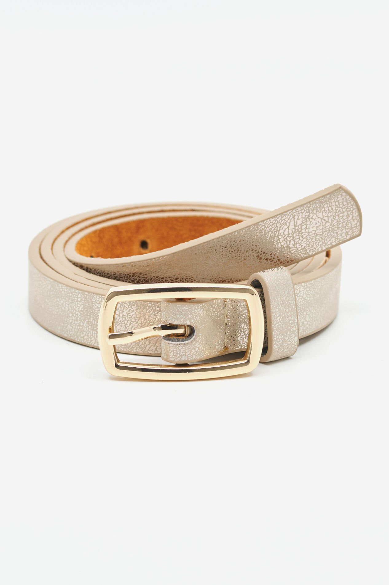 Smalle riem van splitleer - GOLD - 14001953_1058