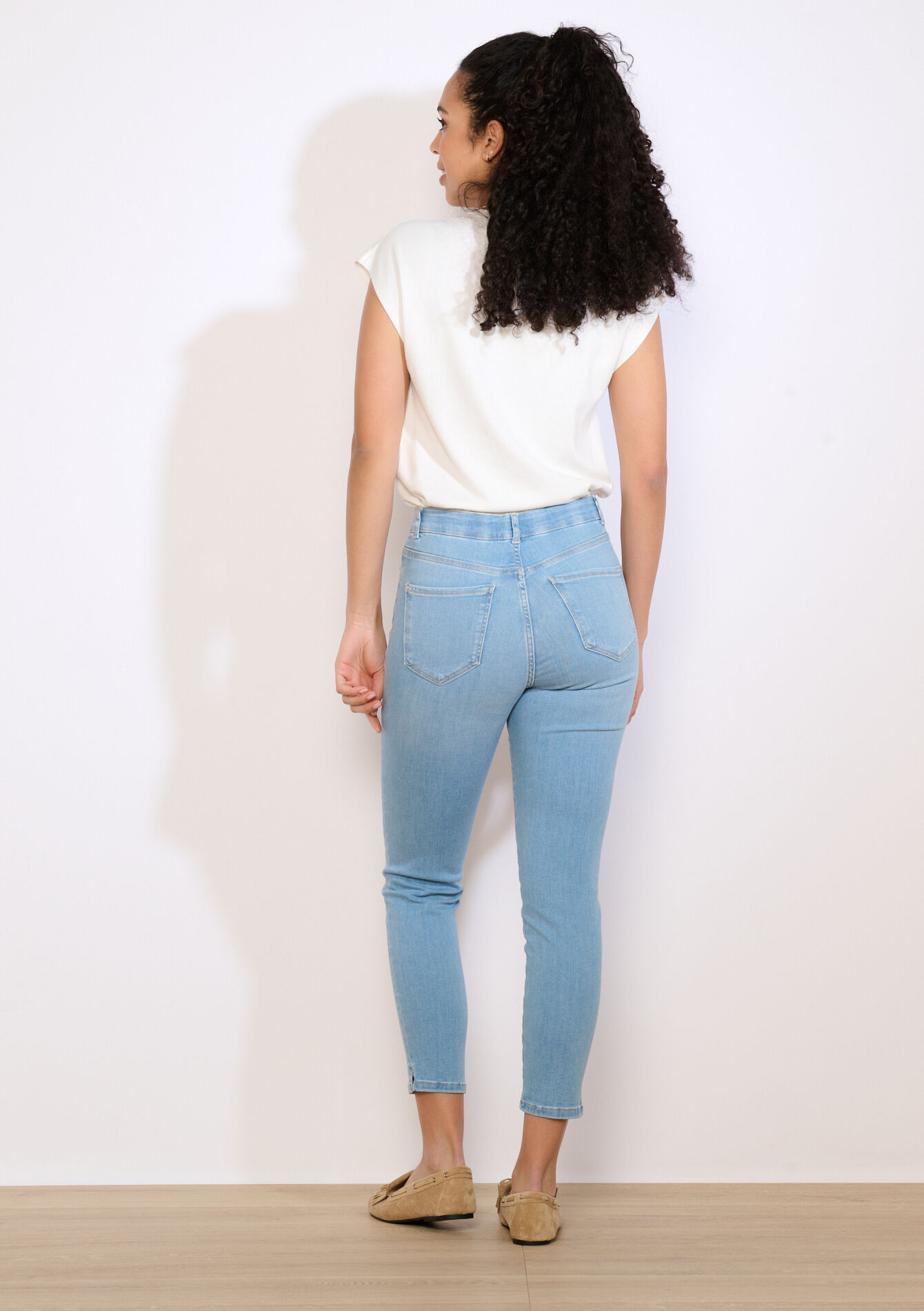 Jean slim multitaille - BLUE BLEACHED - 22000653_0502