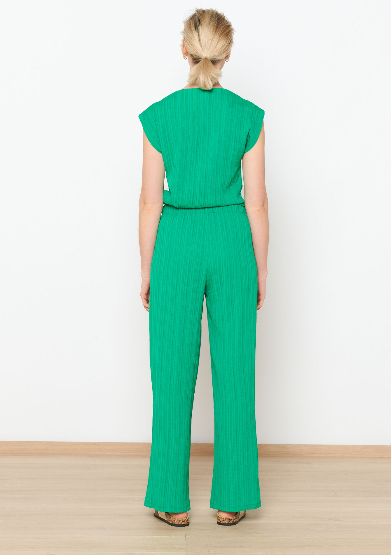 Broek met plissé, Broek met plissé - GREEN APPLE - 06600829_1783