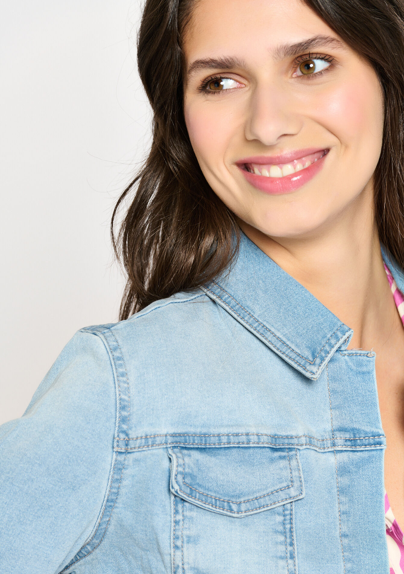 Jeans jacket, Jeans jacket - BLUE BLEACHED - 09100676_0502