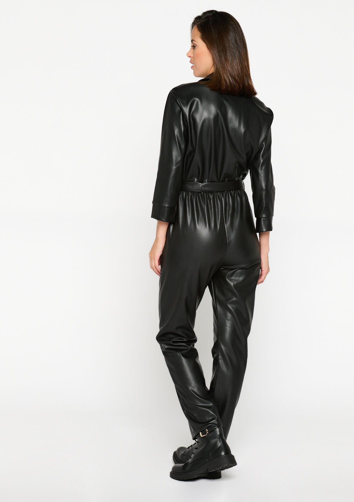 Combinaison en similicuir - BLACK - 06004449_1119