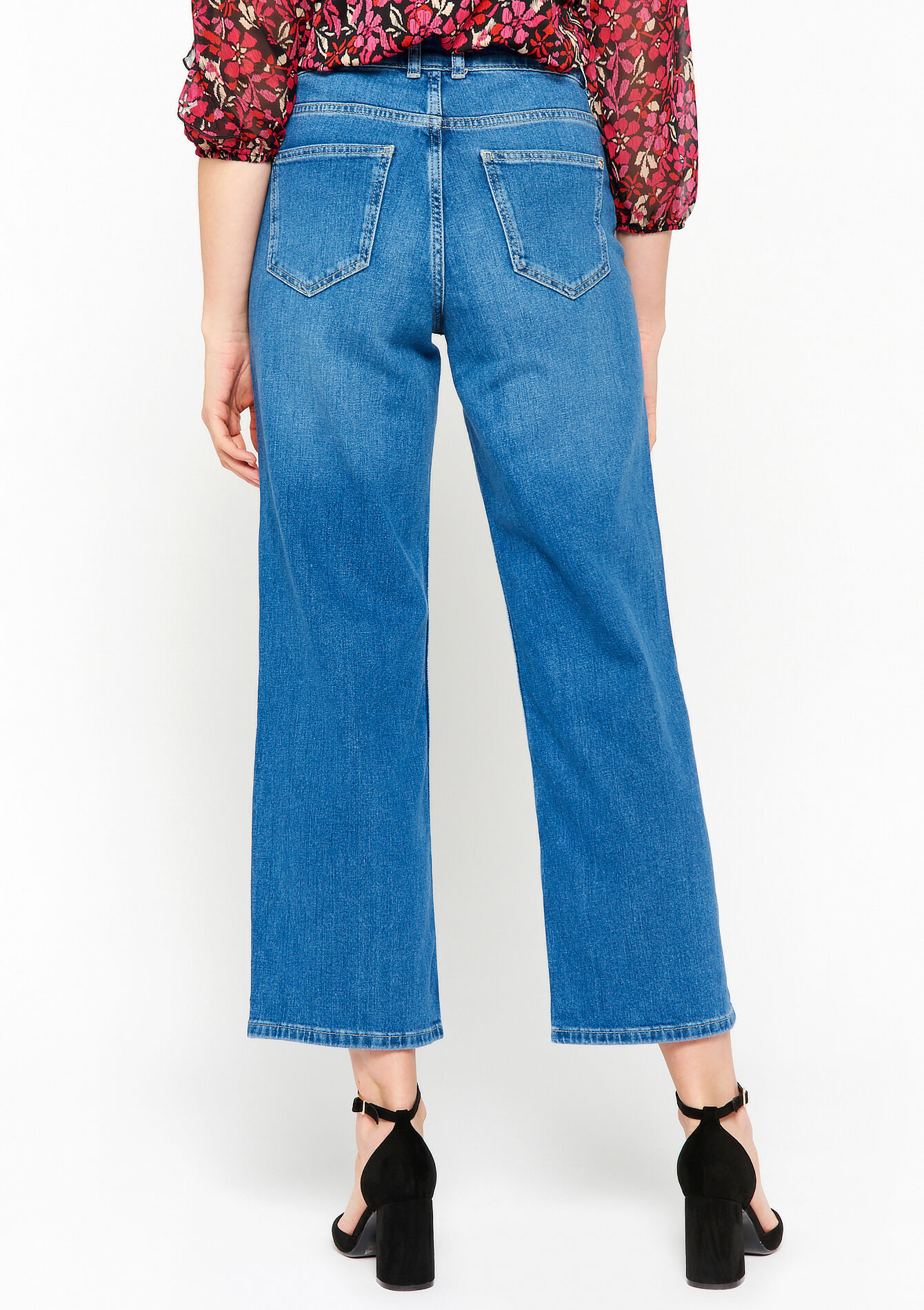 Jean taille haute, Jean taille haute - MEDIUM BLUE - 22000439_0500