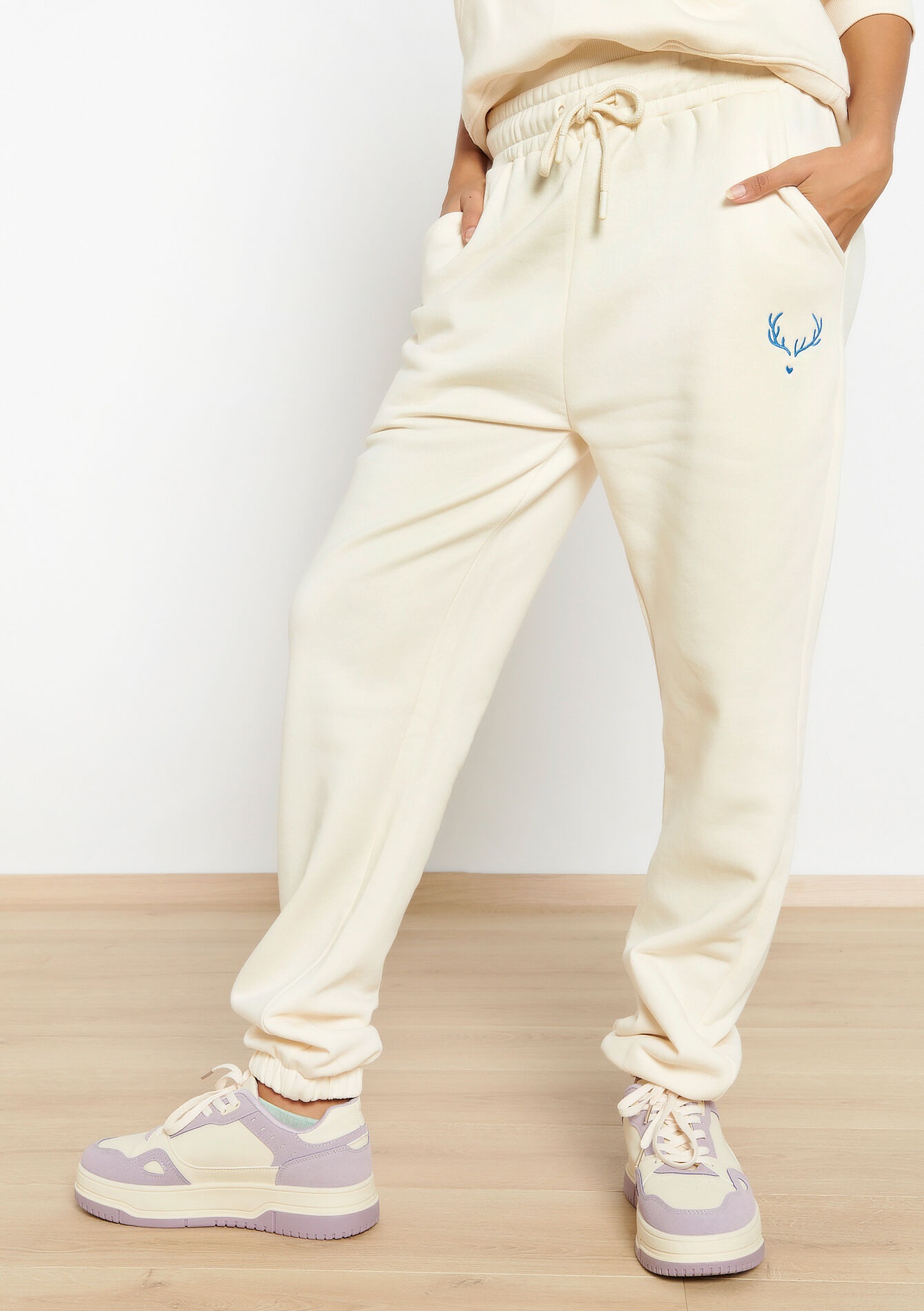 Pantalon de jogging, Pantalon de jogging - VANILLA WHITE - 15100243_1013