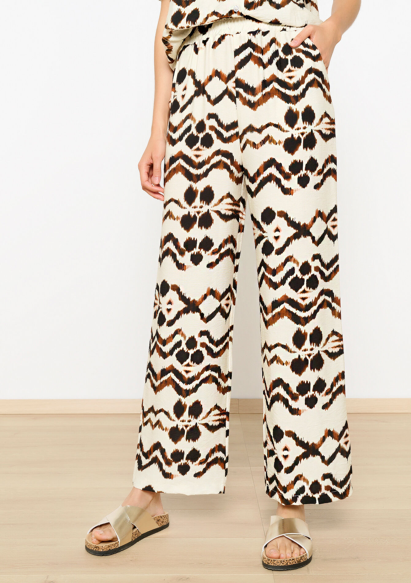Pants with ethnic print - OFFWHITE - 06600878_1001