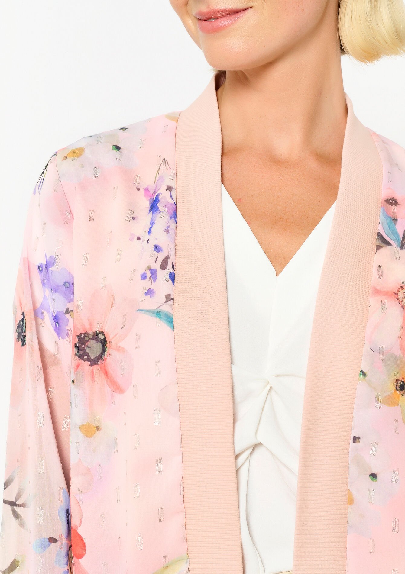 Jasje met bloemen, Jasje met bloemen - LIGHT PINK - 09100957_1303