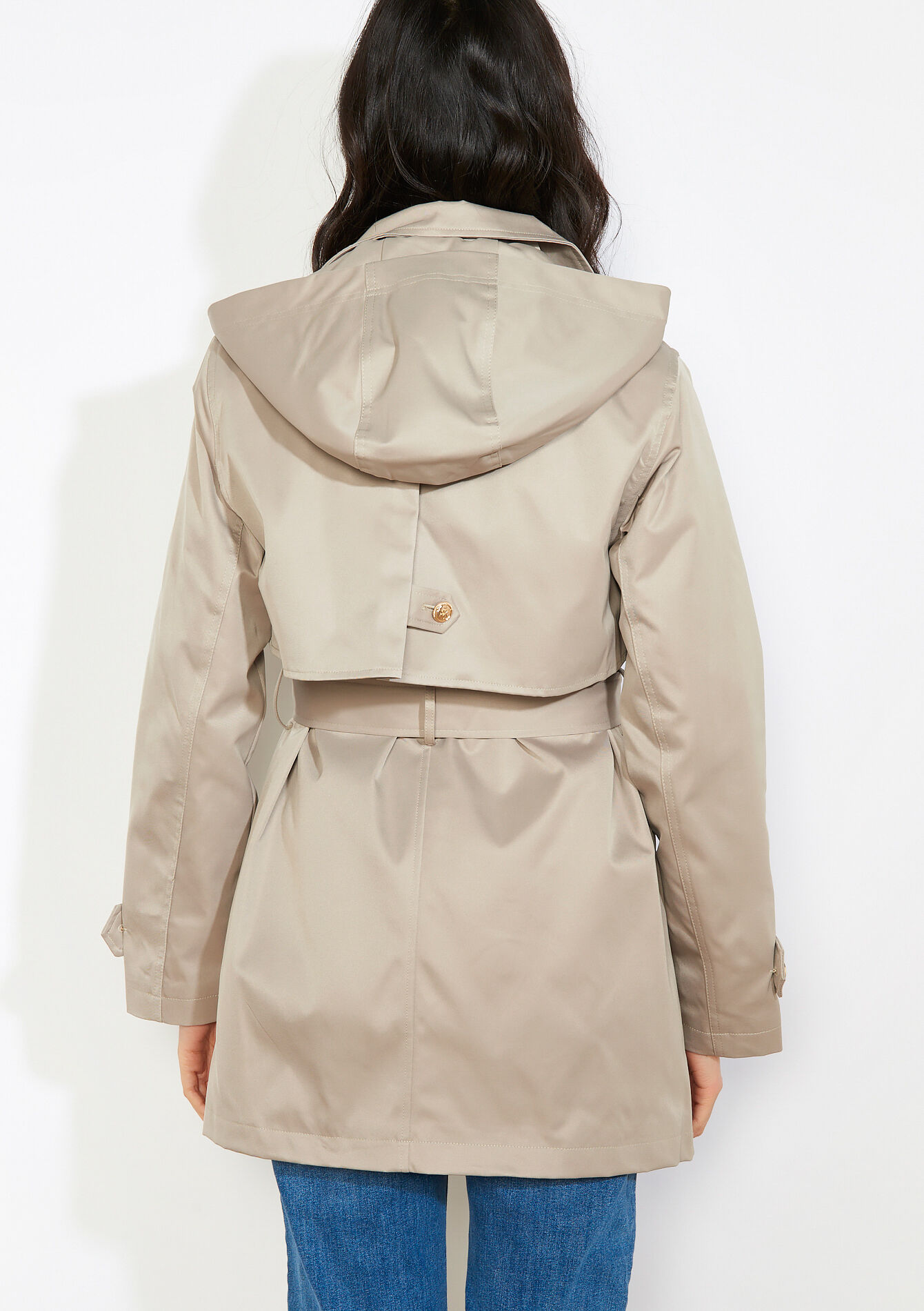 Trench fluide ceinturé - LT BEIGE - 23000789_2527