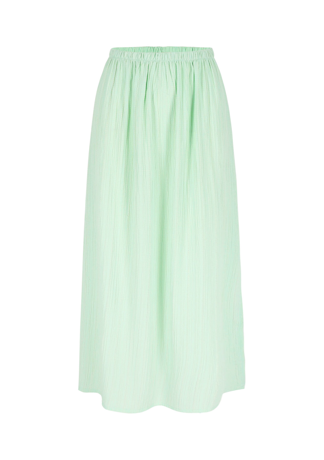 Maxi skirt with slit, Maxi skirt with slit - MINT GREEN - 07101258_1723