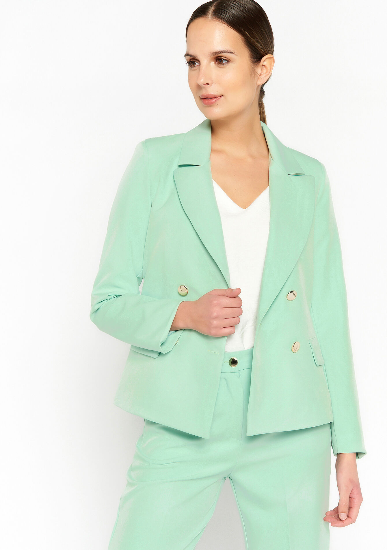 Suiting blazer - MINT GREEN - 09100753_1723