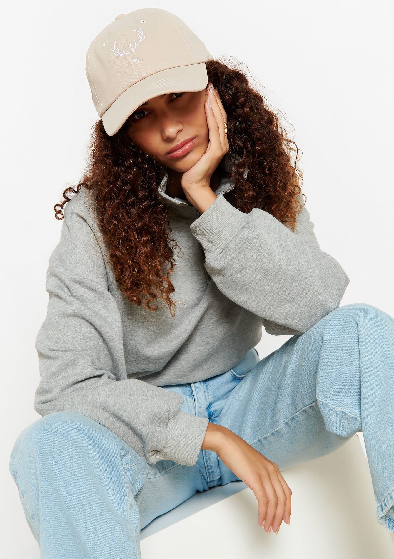 Pet met logo - BEIGE ASH - 1082409