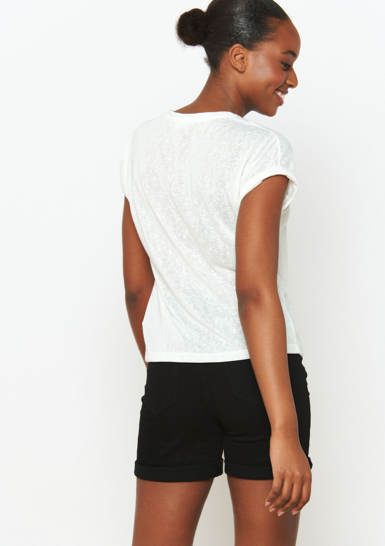 T-shirt with artwork - OFFWHITE - 02301542_1001