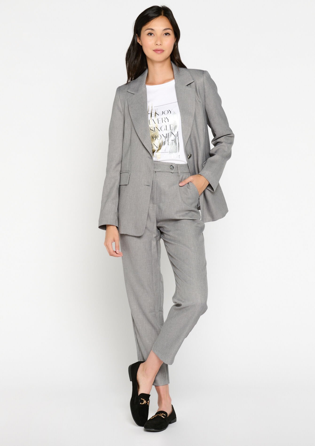 Veste de tailleur, Veste de tailleur - MED GREY - 1084646
