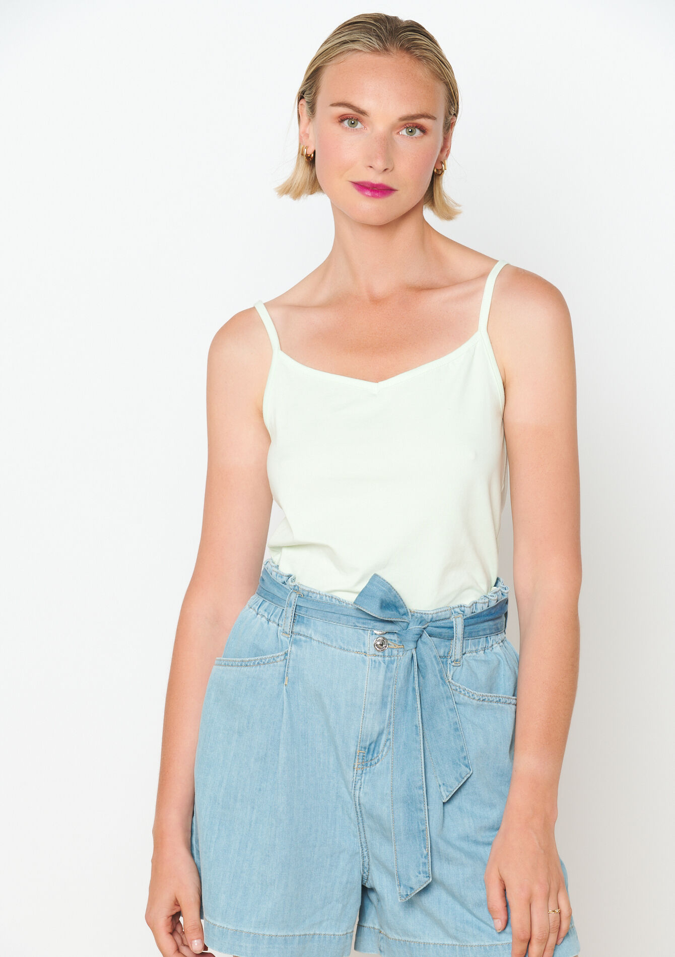 Top met spaghetti-bandjes, Top met spaghetti-bandjes - MINT GREEN - 02200377_1723