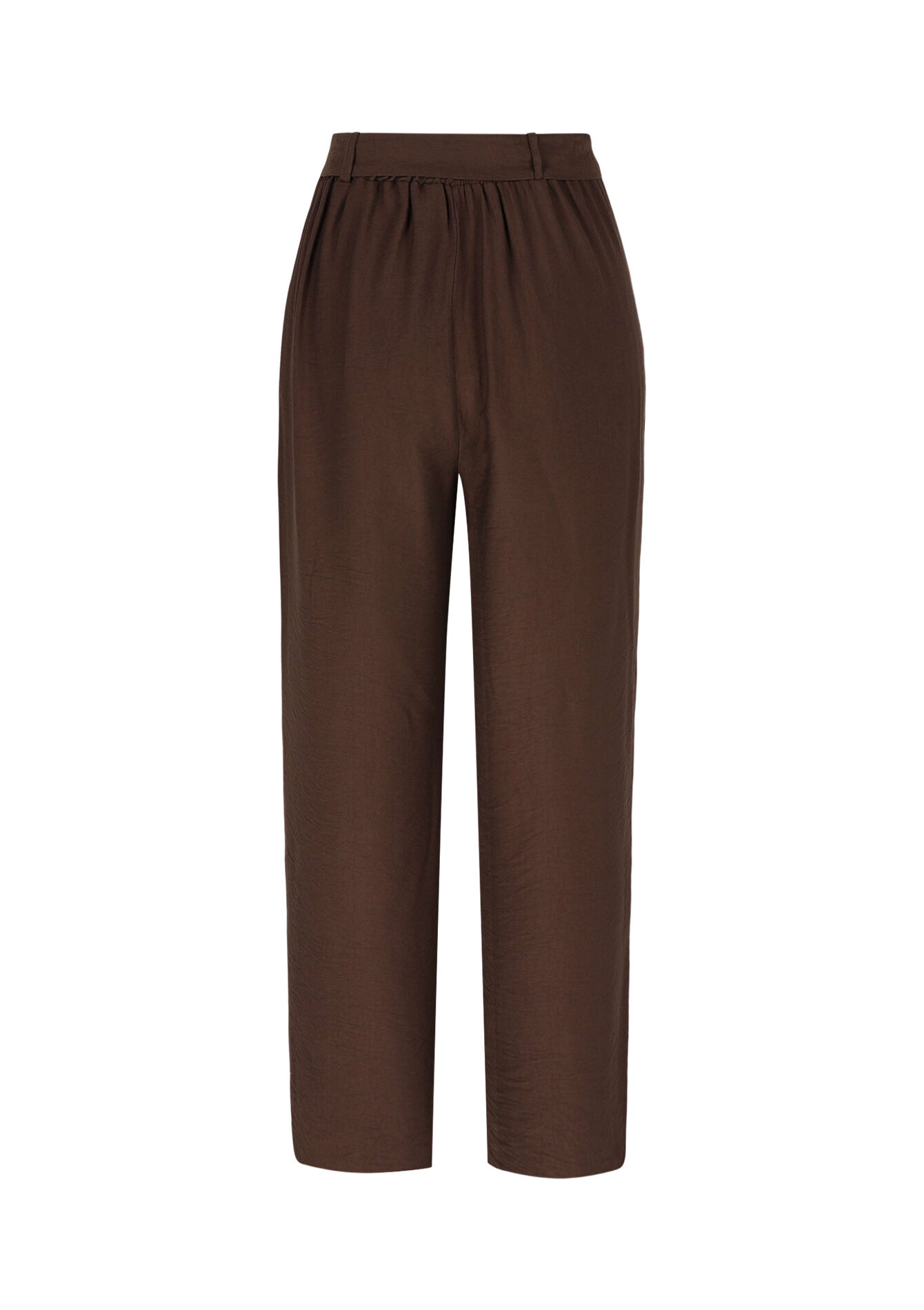 Pantalon ample élégant - BROWN DARK CHOCOLATE - 06601027_3720