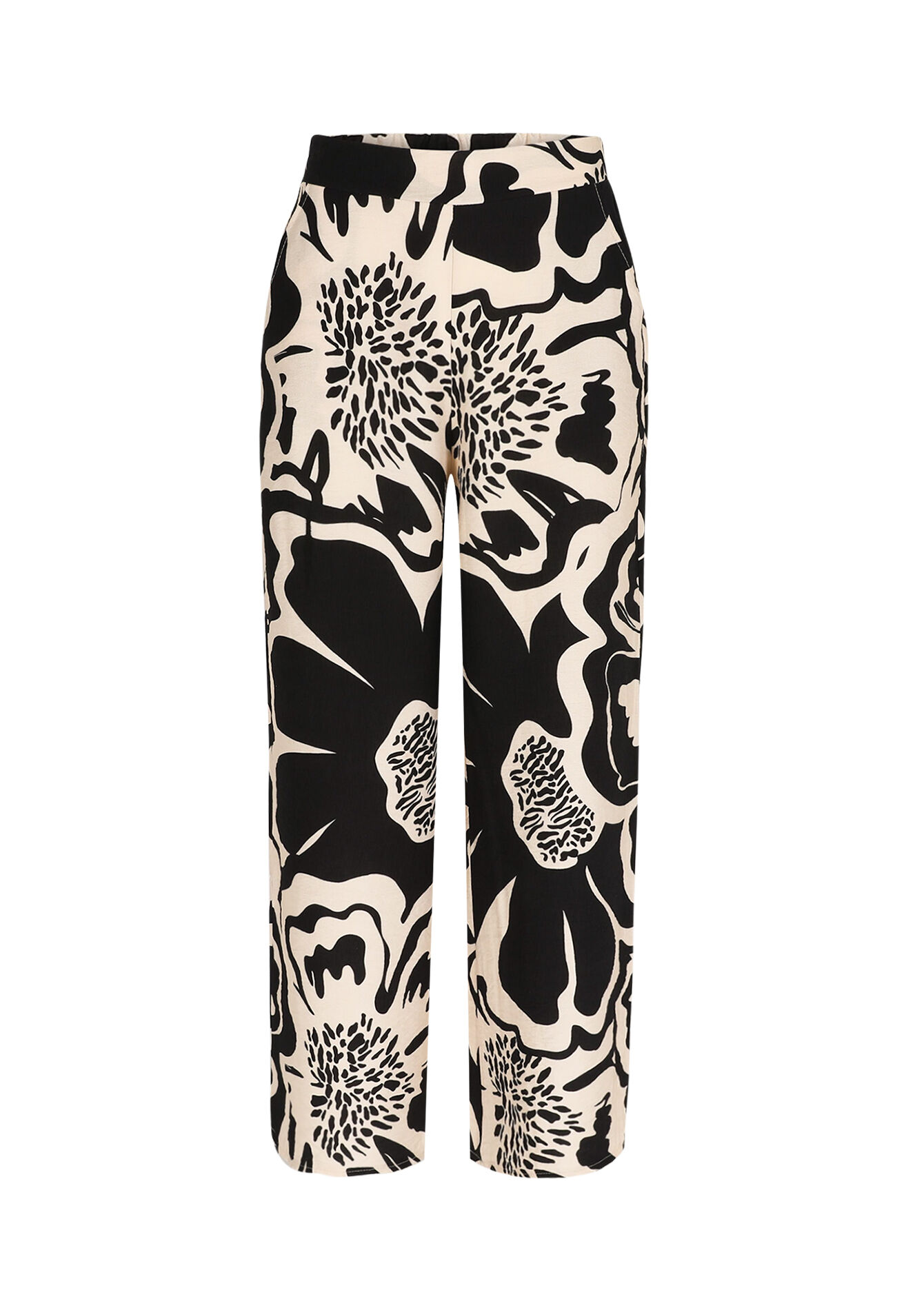 Pantalon imprimé ample, Pantalon imprimé ample - BLACK - 06600992_1119