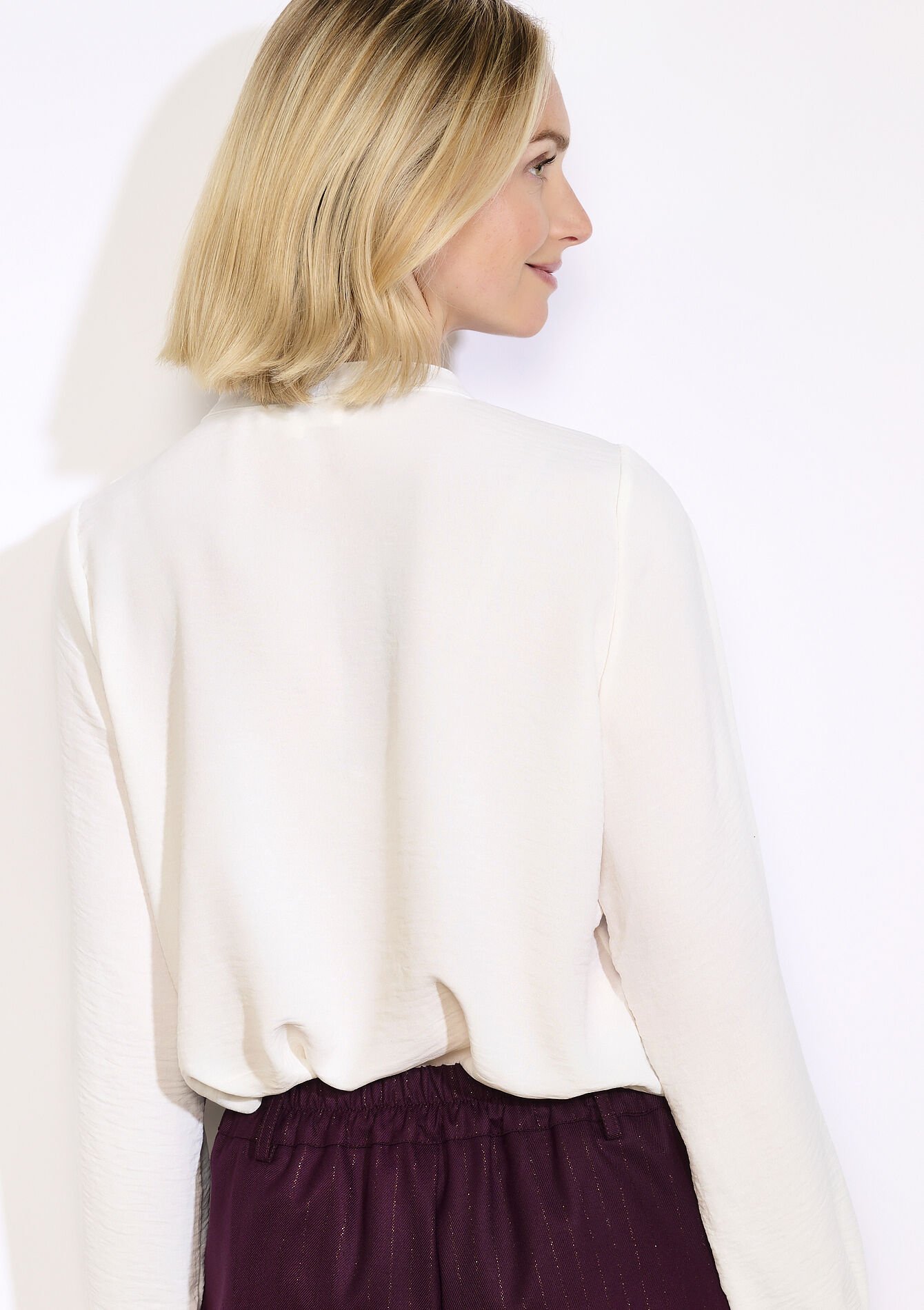 Blouse fluide à détails crochet, Blouse fluide à détails crochet - OFFWHITE - 05702943_1001