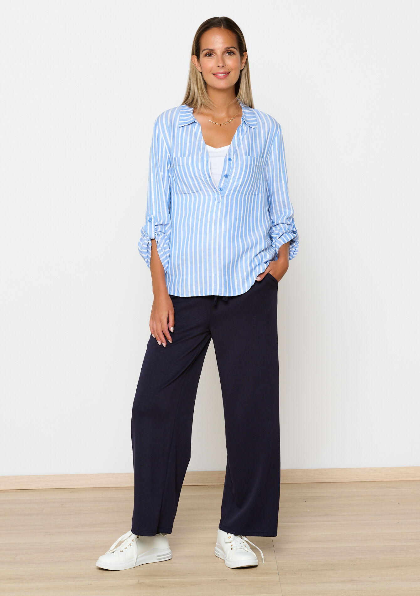 Chemise à rayures - BLUE DENIM - 05702472_1638