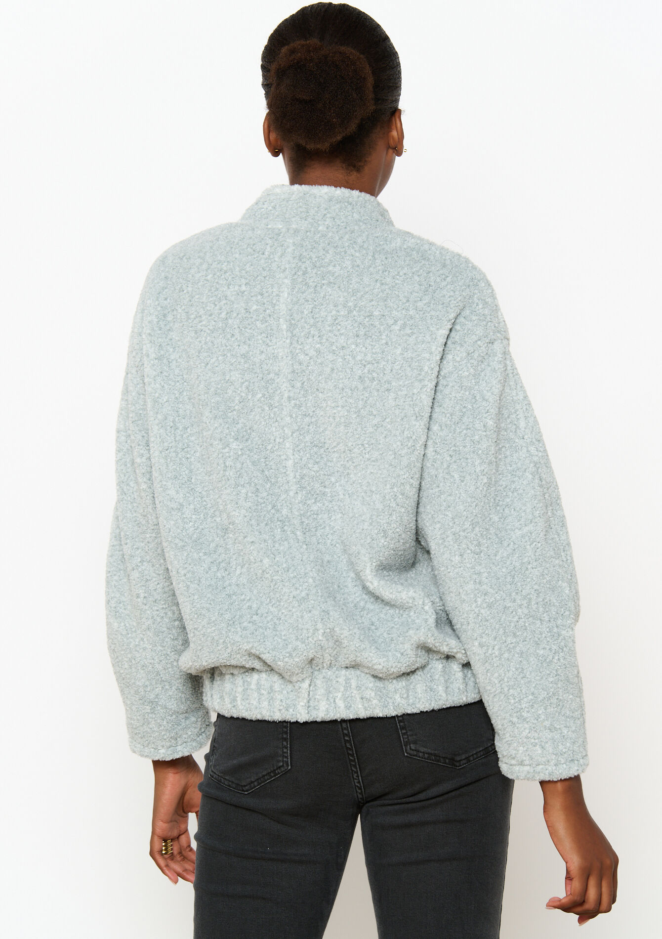 Bomberjas is teddy stof, Bomberjas is teddy stof - LT GREY - 23000694_2574