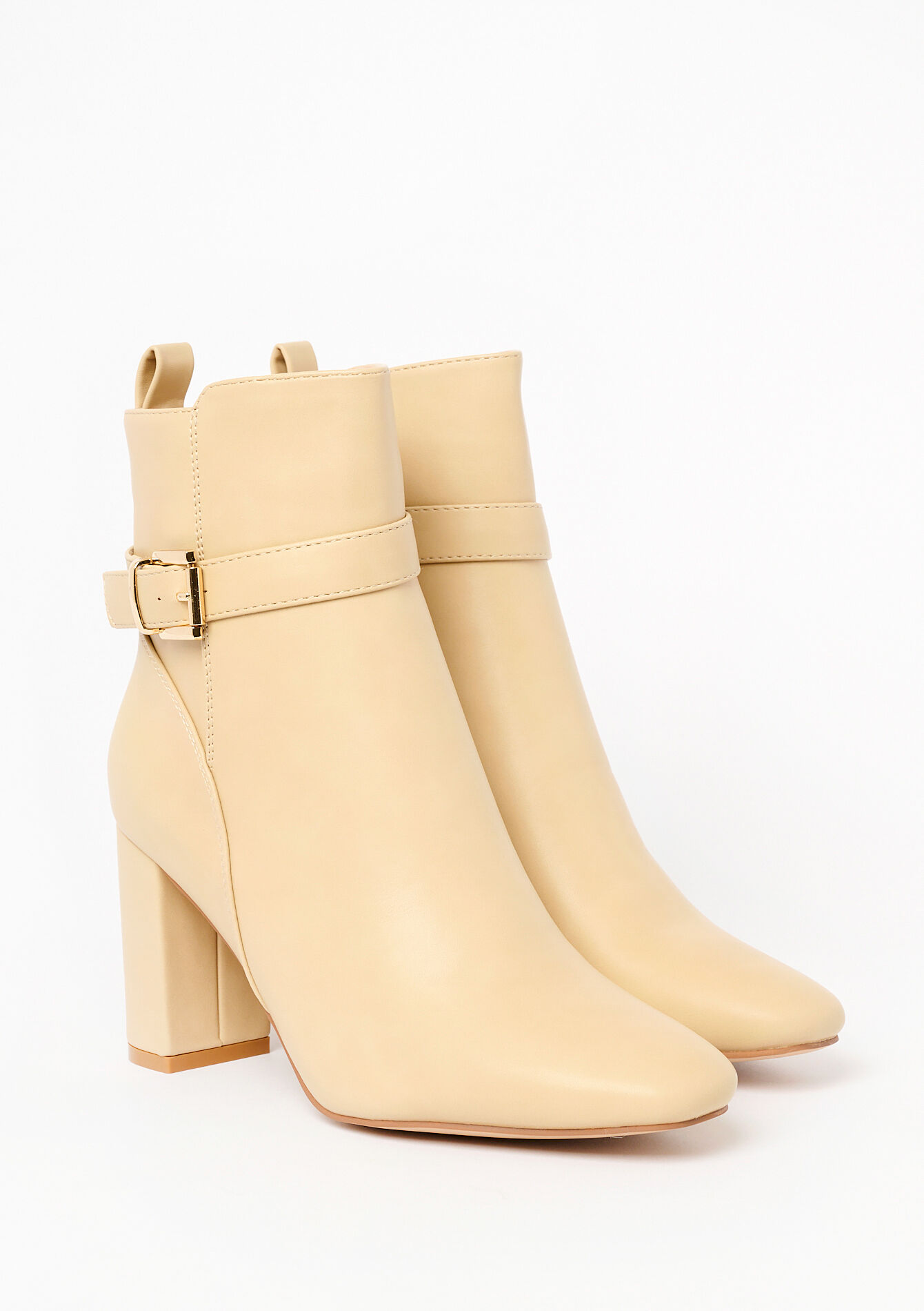 Ankle boots with buckle, Ankle boots with buckle - LT BEIGE - 13100264_2527