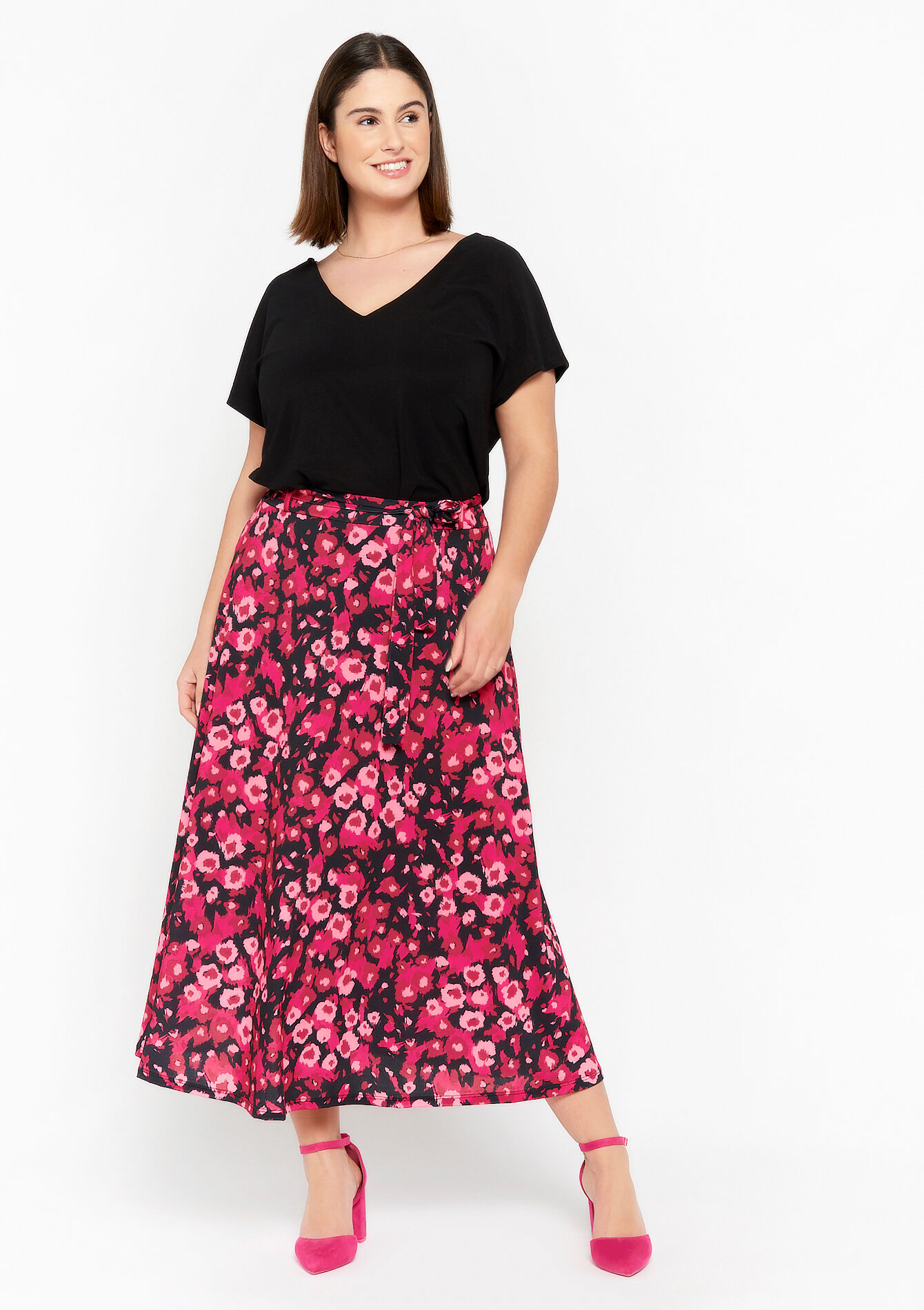 Maxirok met luipaardprint, Maxirok met luipaardprint - BLACK - 07101081_1119