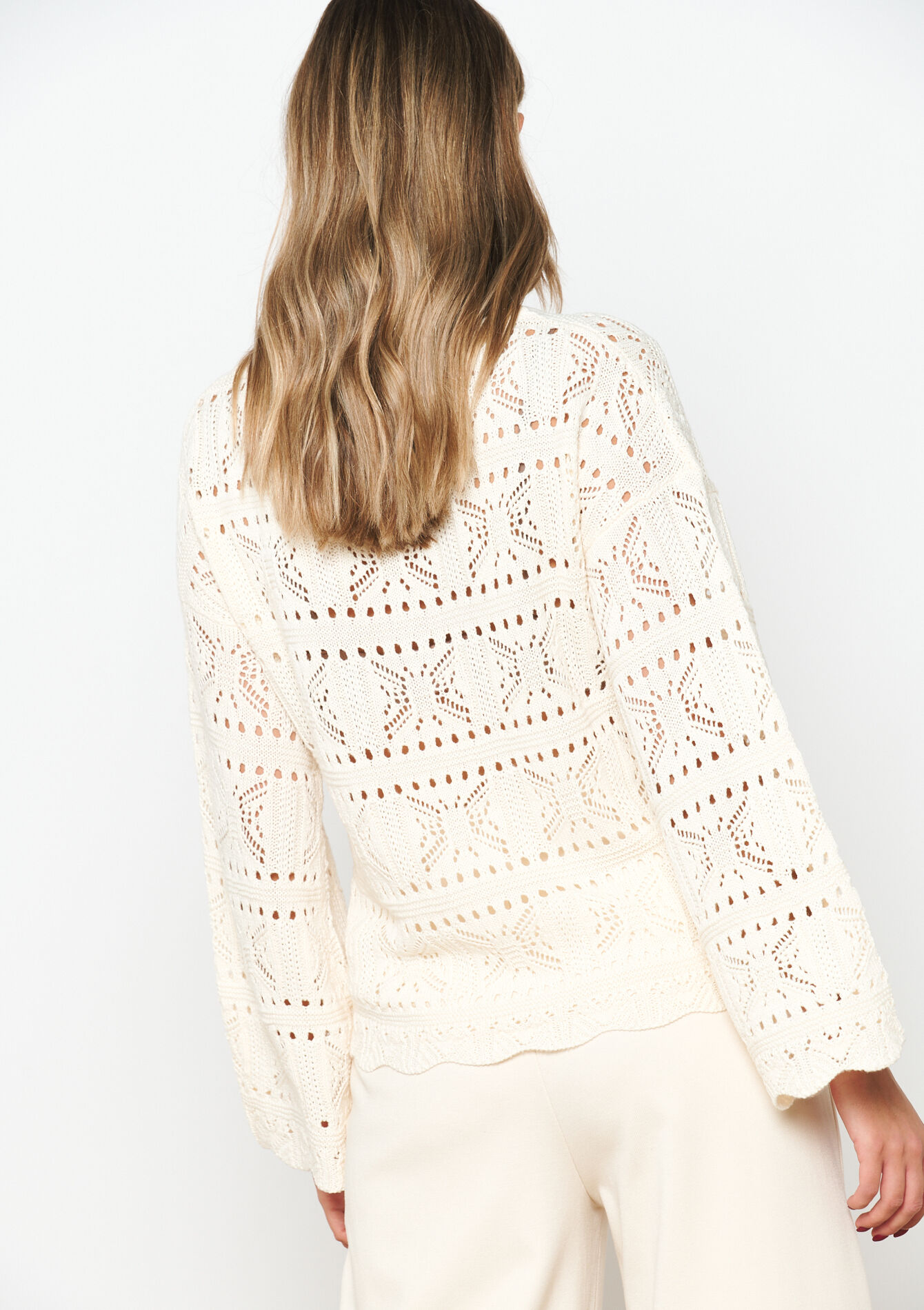 Pullover style macramé, Pullover style macramé - VANILLA WHITE - 04006298