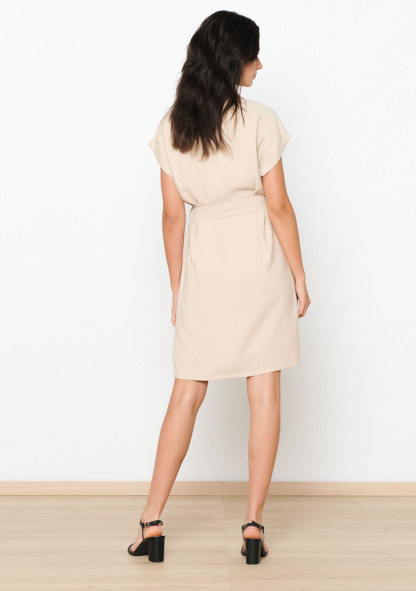 Robe blazer courte, Robe blazer courte - BEIGE SAND - 08103542_1940