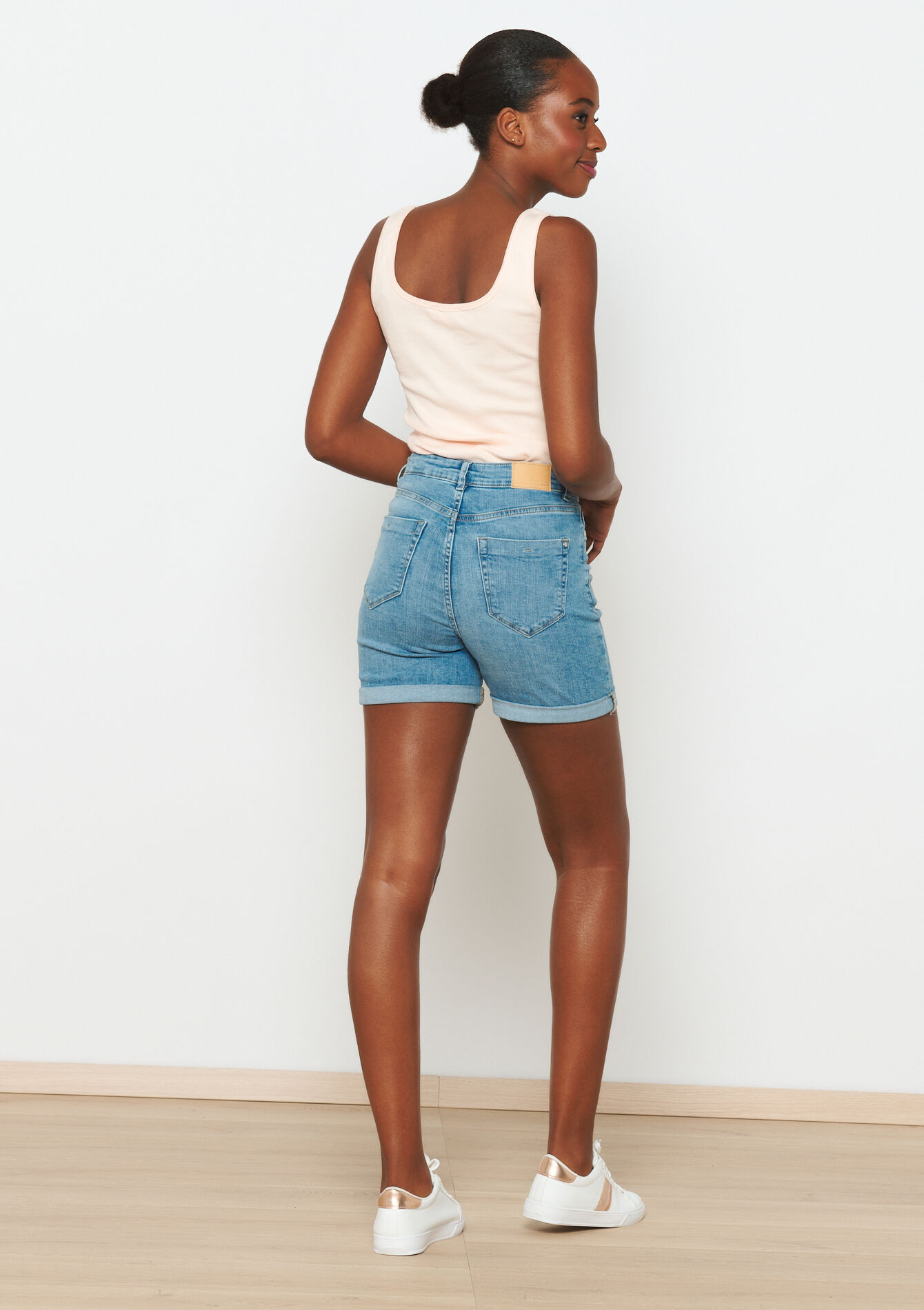 Short en jean - BLUE BLEACHED - 22000514_0502