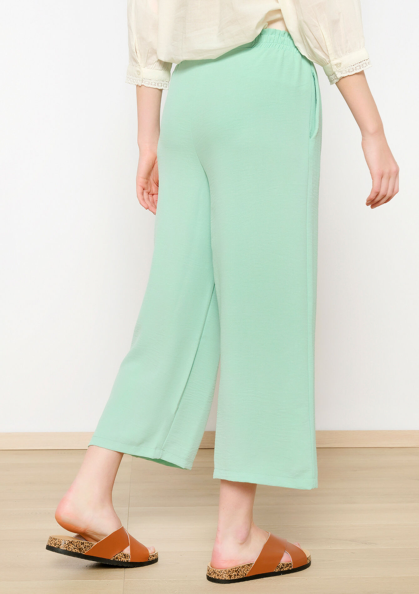 Losse broek, Losse broek - MINT GREEN - 06600844_1723