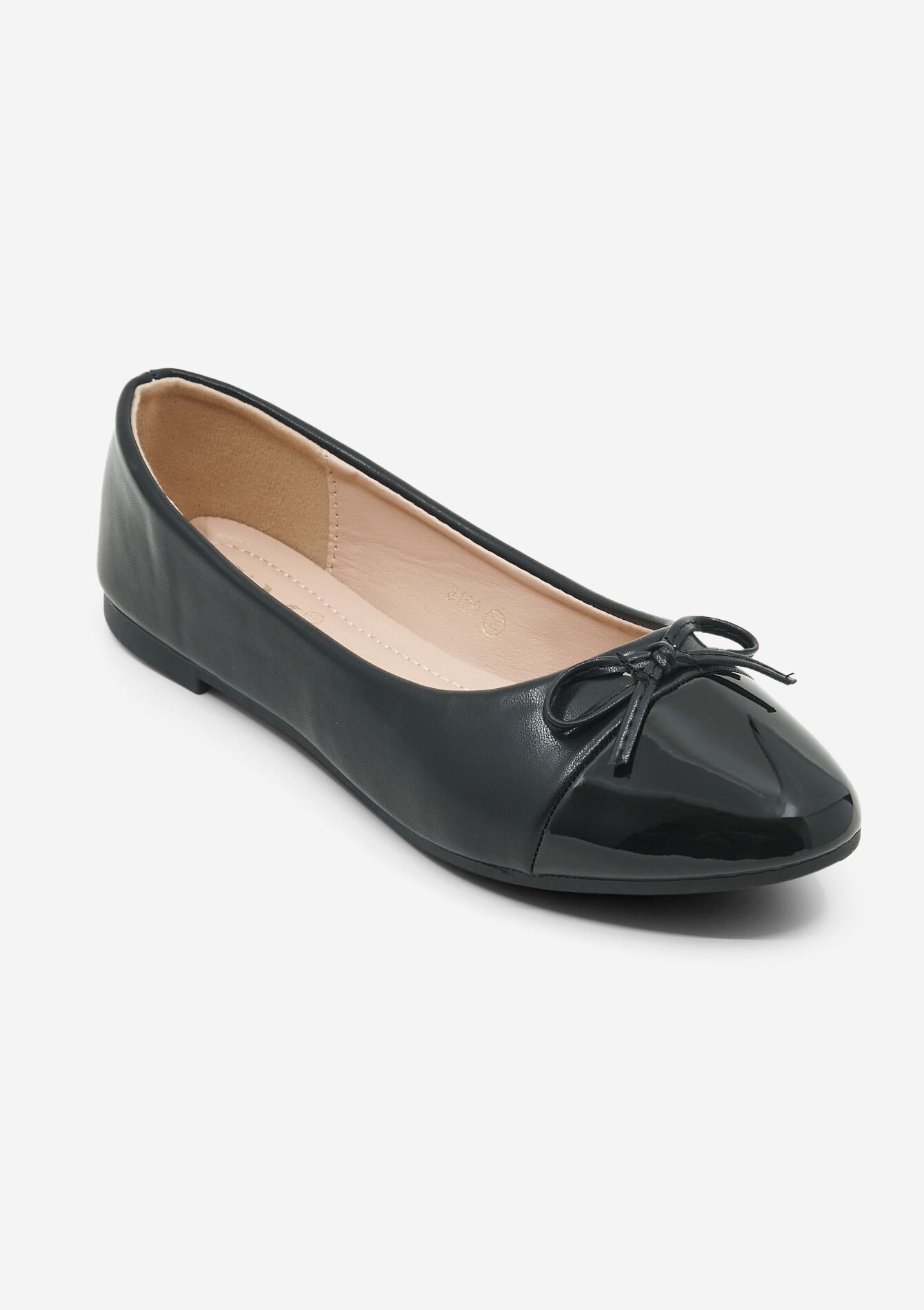 Ballerina slippers with bow, Ballerina slippers with bow - BLACK - 13100270_1119