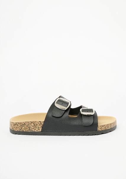 Sandals with buckle - BLACK - 13000748_1119