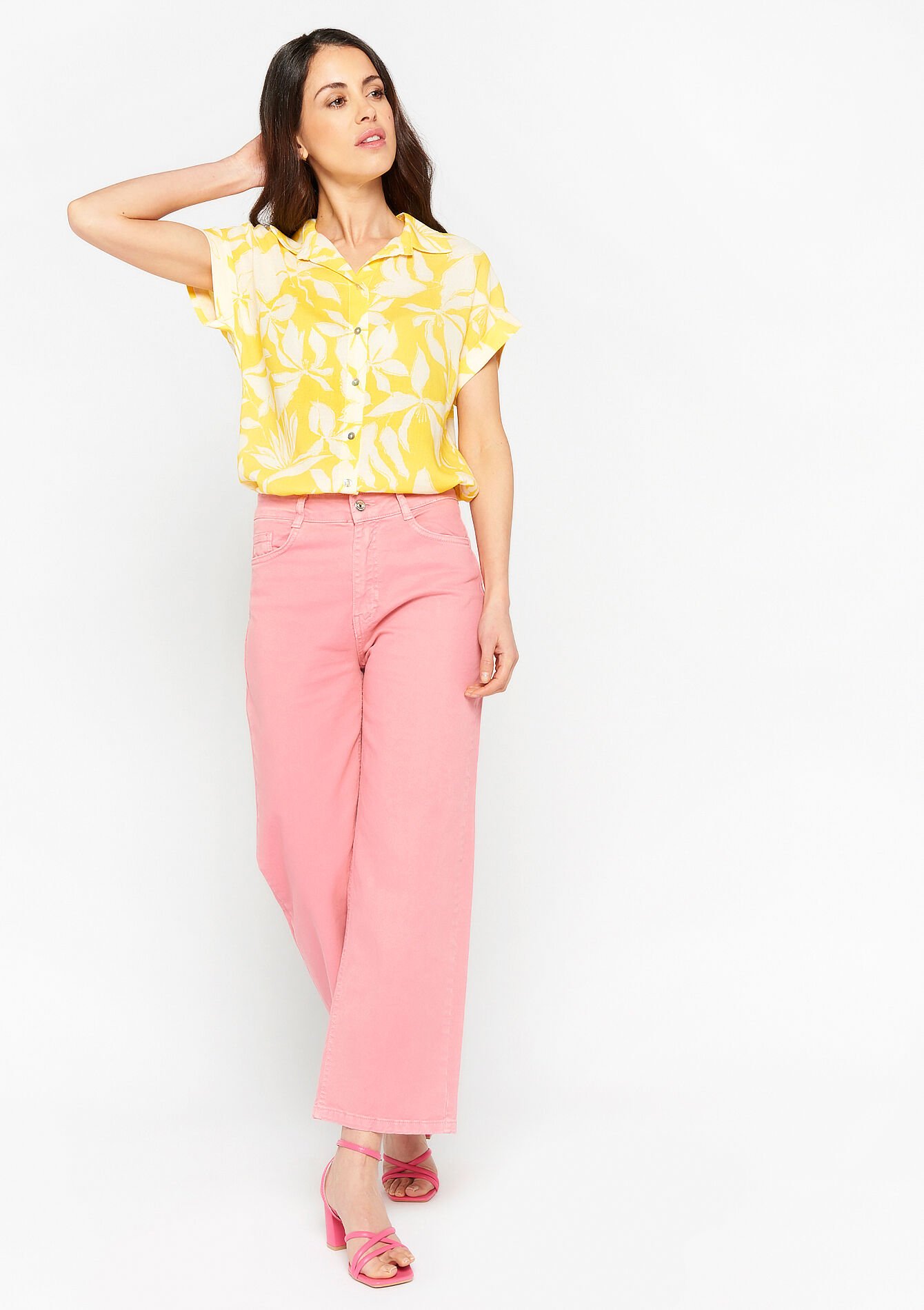 Jean évasé - CORAL PINK - 22000465_1968