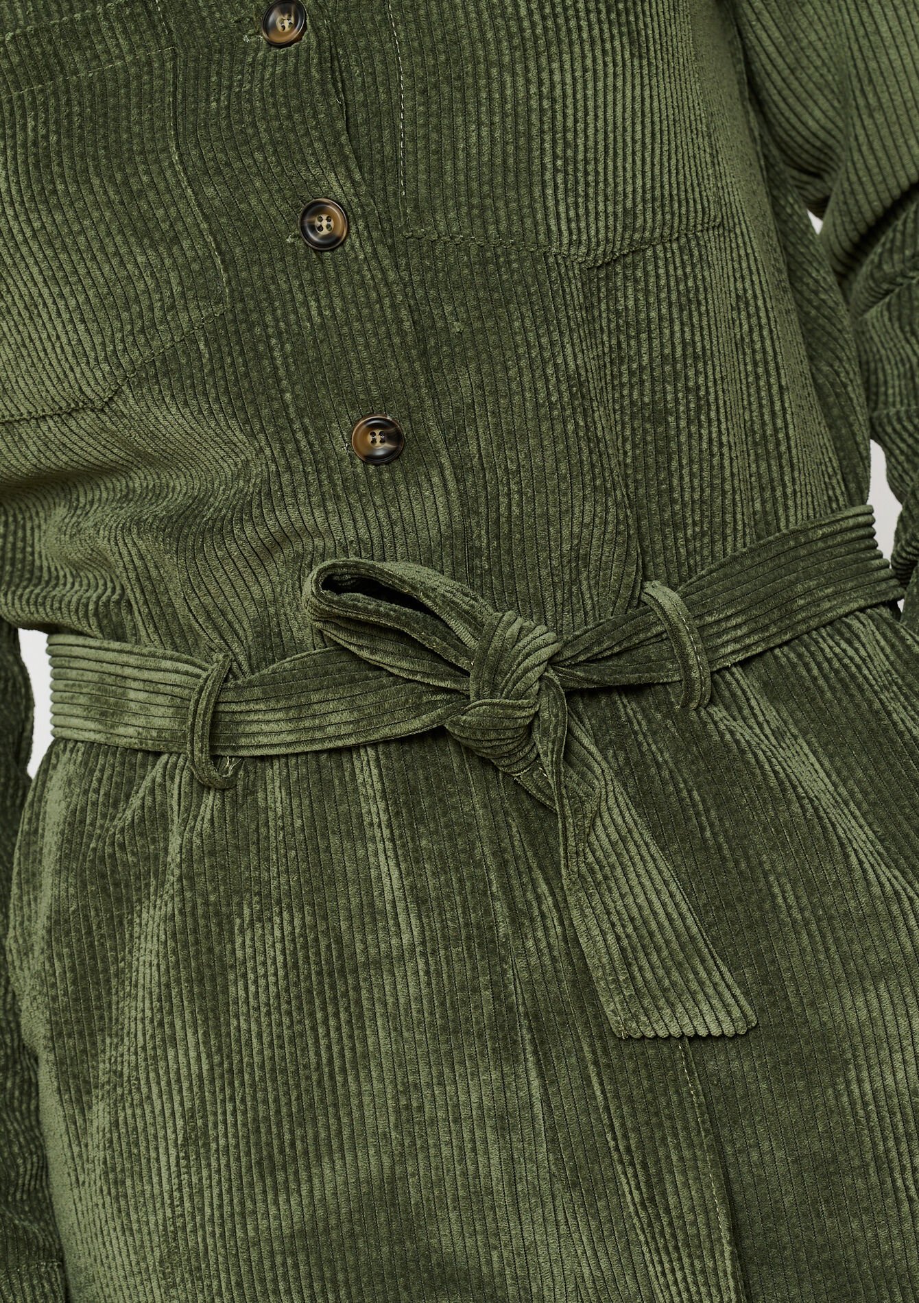 Corduroy jumpsuit, Corduroy jumpsuit - KHAKI MED - 06004563_4327