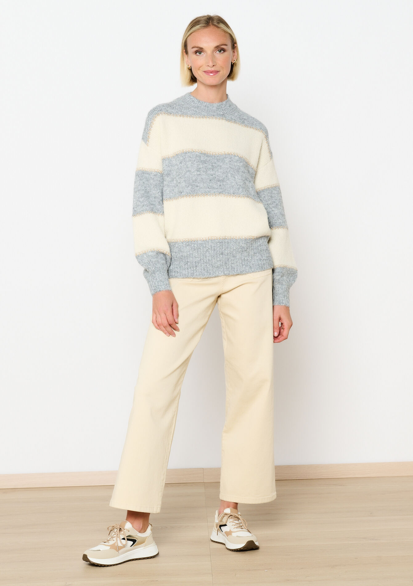 Pullover avec blocs de couleur, Pullover avec blocs de couleur - LT GREY - 04006540_2574