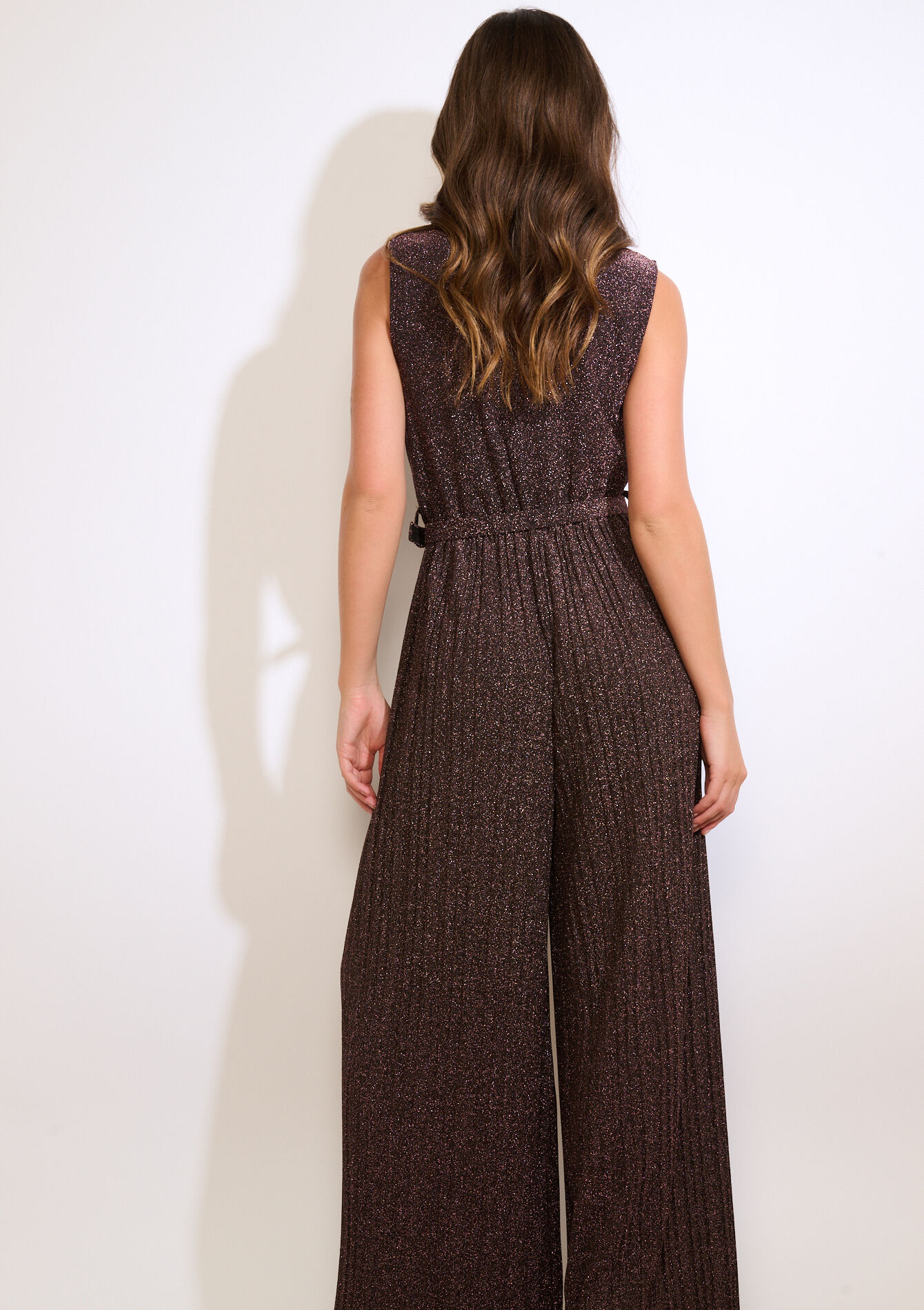 Combinaison plissée lurex, Combinaison plissée lurex - COPPER - 06004689_6301