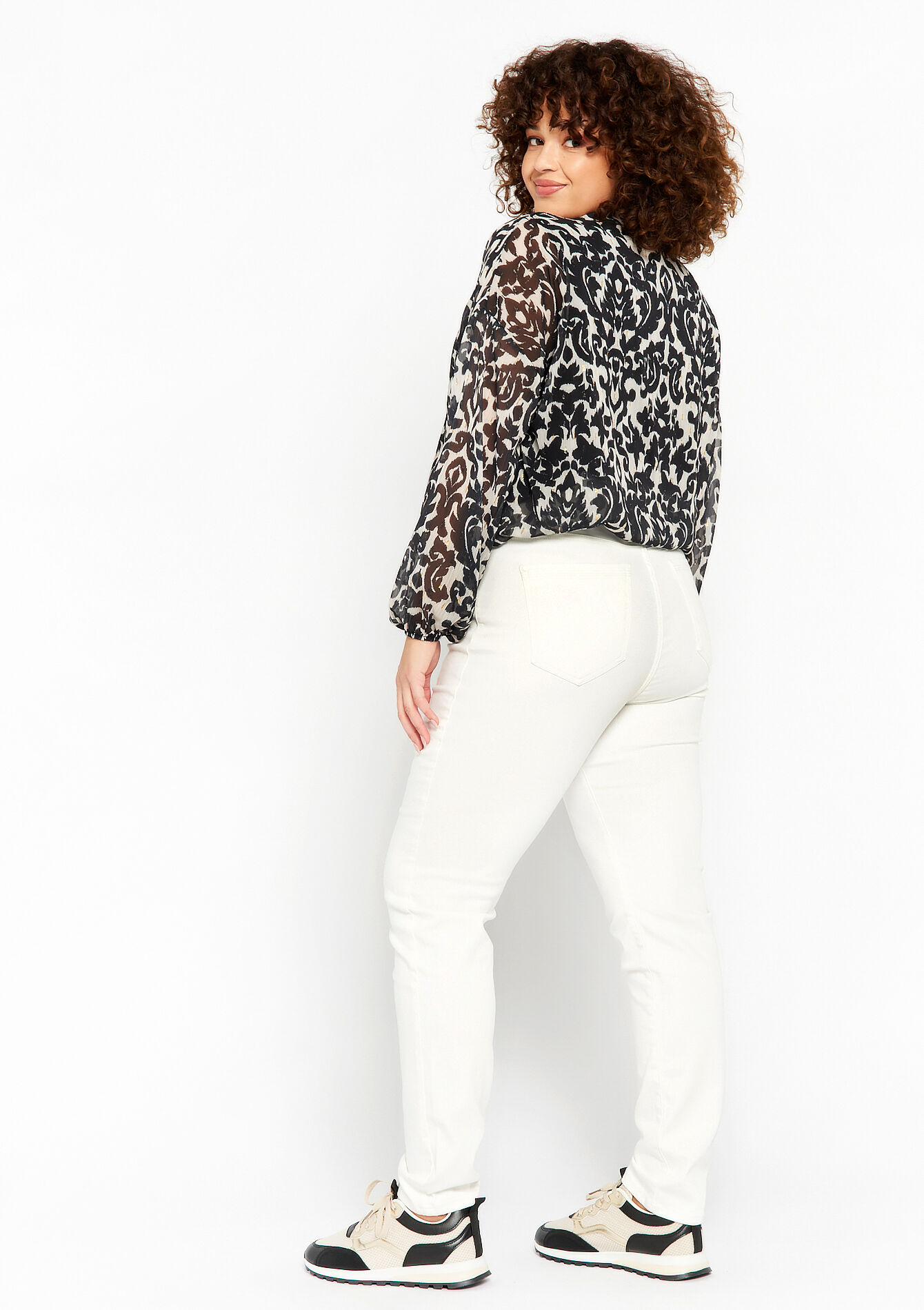 Multiple size slim trousers - OFFWHITE - 06004323_1001