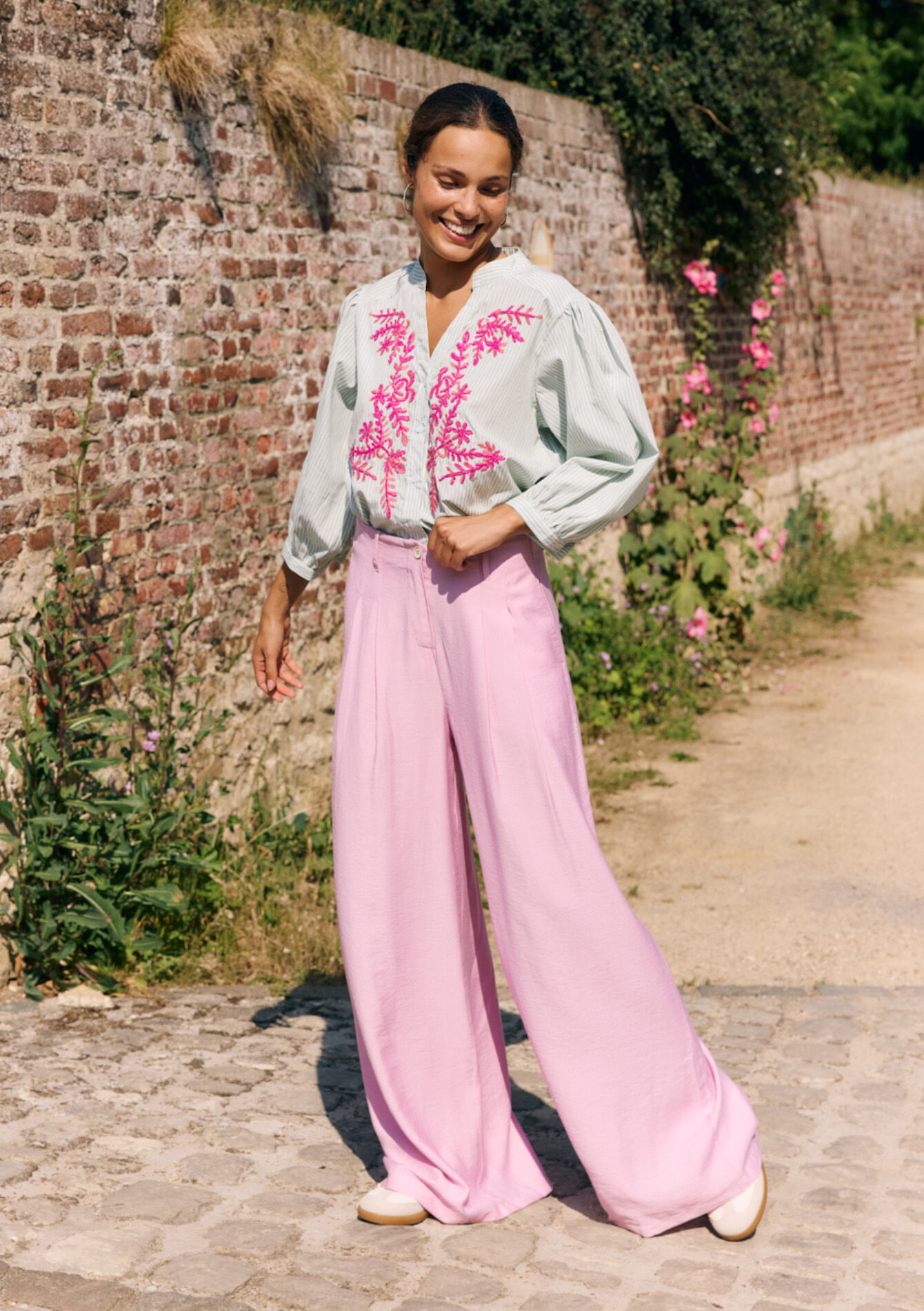 Pantalon fluide moderne, , back