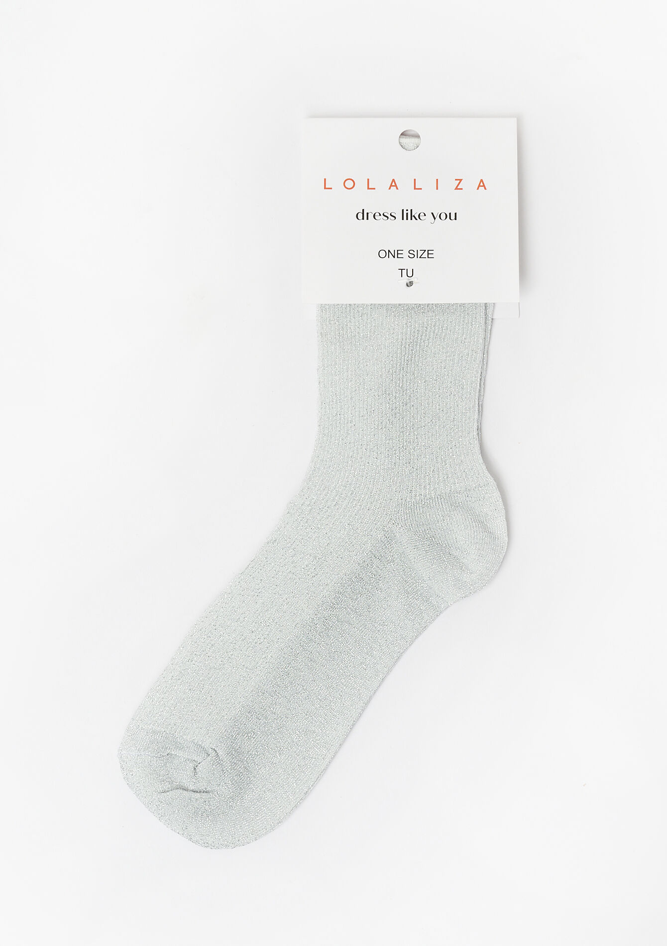 Chaussettes en lurex, Chaussettes en lurex - SILVER - 1123517