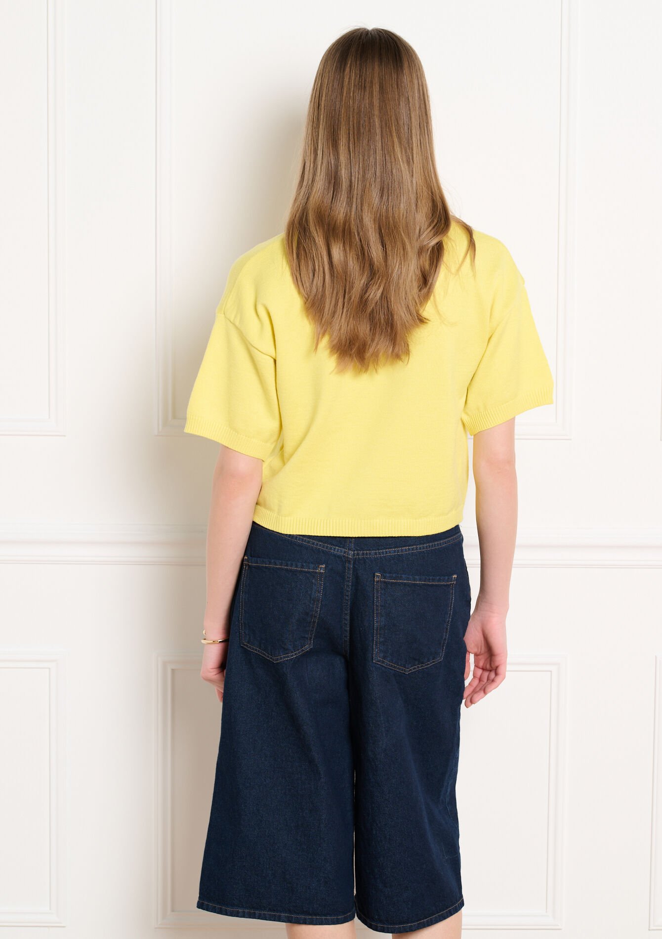 Kortemouw cardigan met polokraag - YELLOW SUN - 04101480_5007