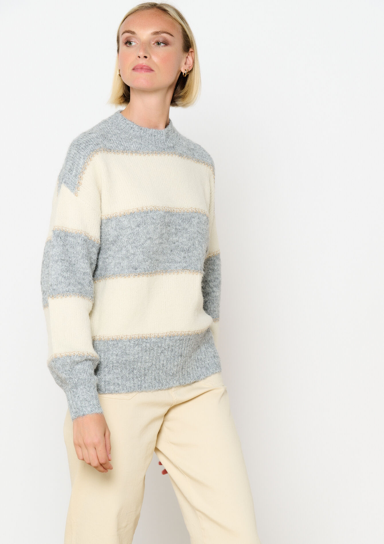 Pullover avec blocs de couleur, Pullover avec blocs de couleur - LT GREY - 04006540_2574