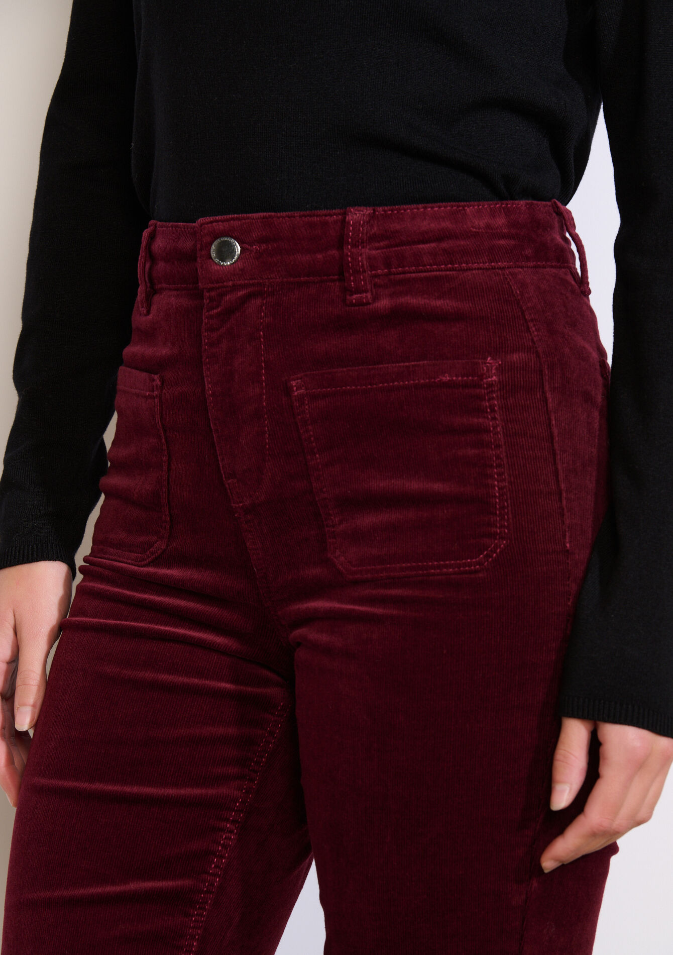 Pantalon bootcut à poches, Pantalon bootcut à poches - BORDEAUX WINE - 06004608_5514