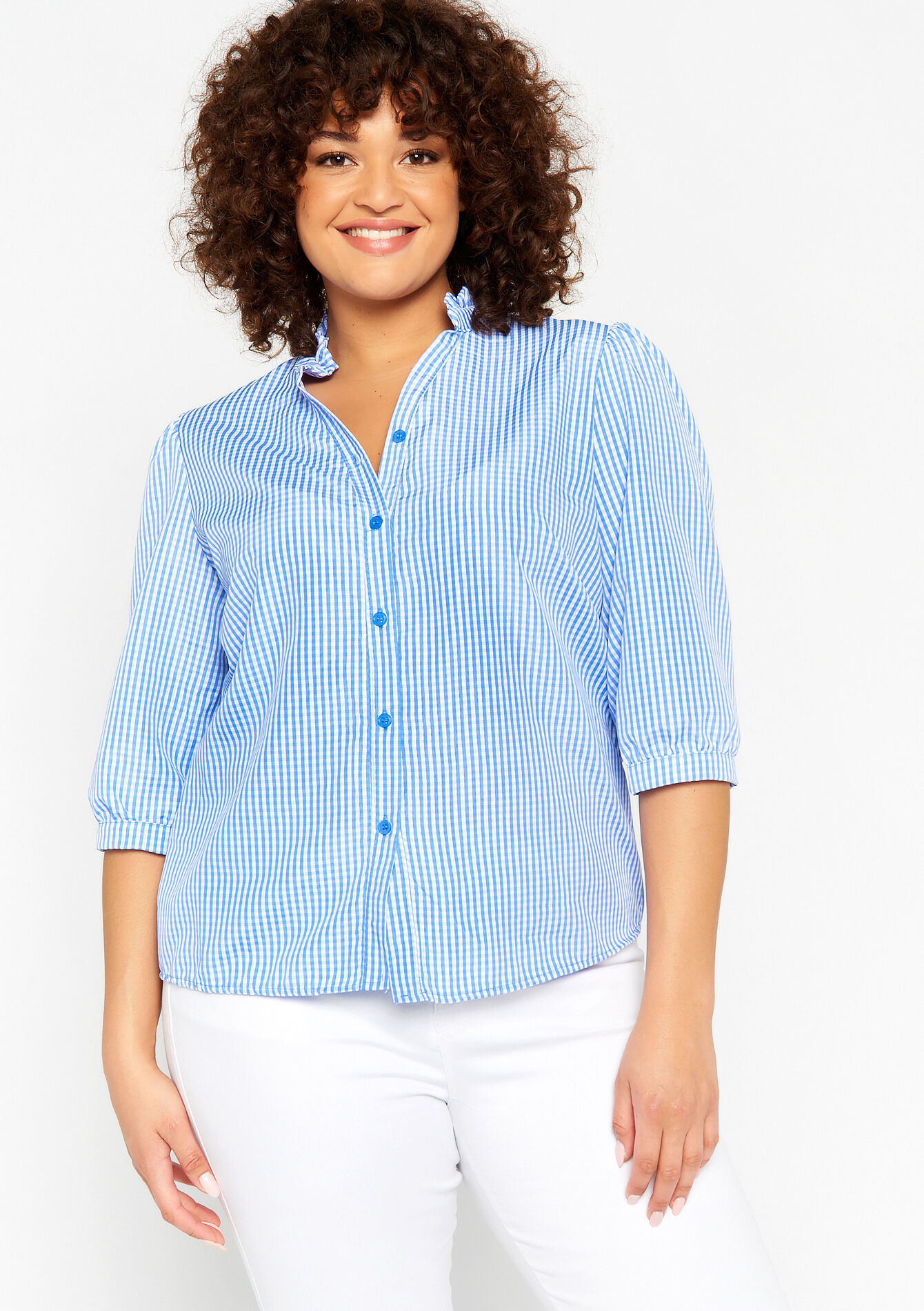 Striped shirt, Striped shirt - BLUE PASTEL - 1073957