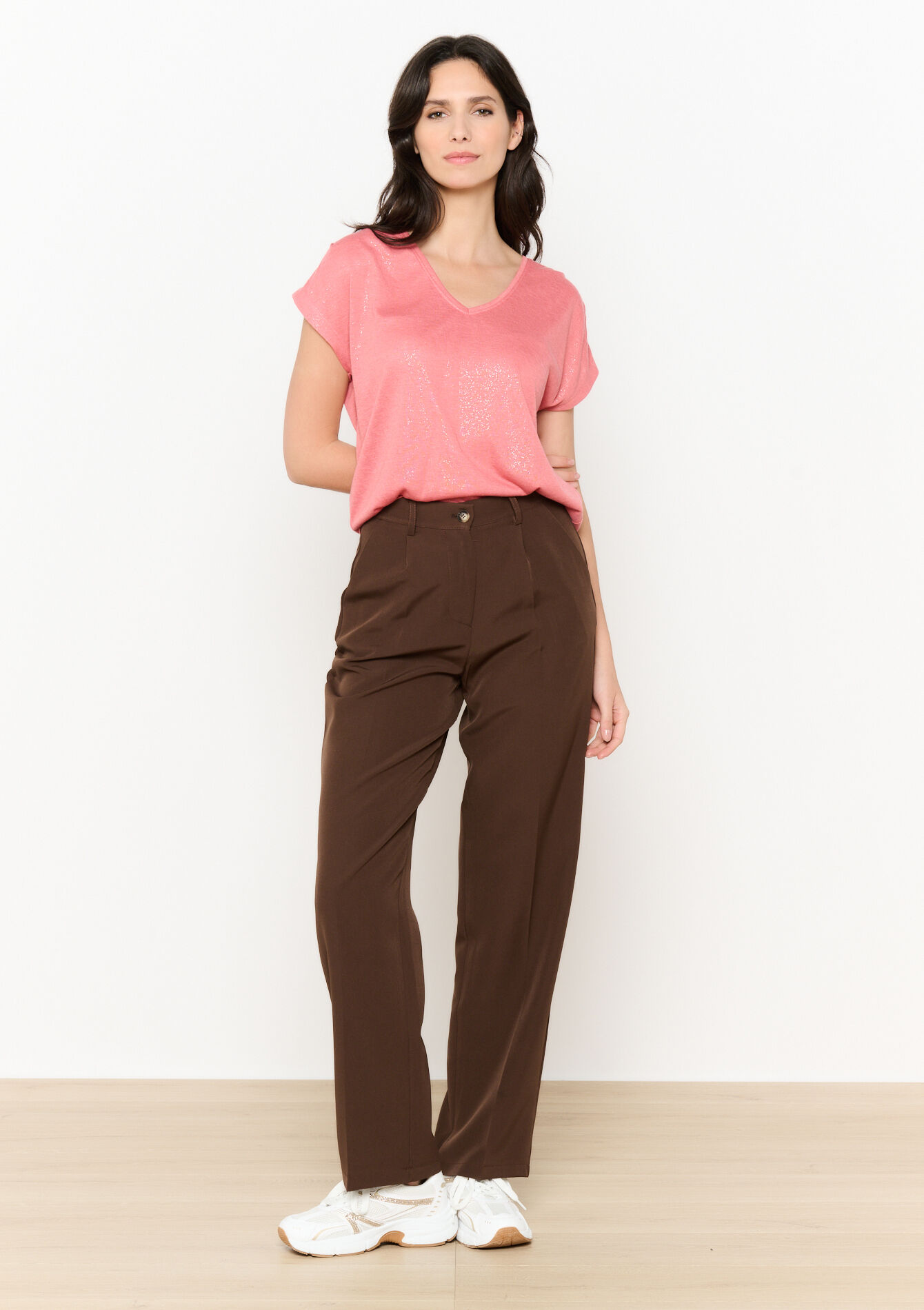 Fluid shimmer t-shirt, Fluid shimmer t-shirt - COSMETIC PINK - 02301692_5733