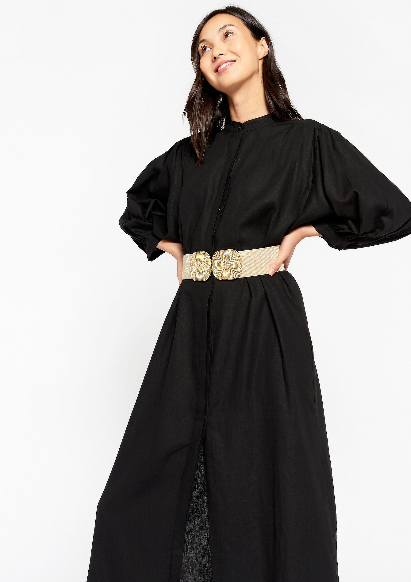 Sequined elastic belt, Sequined elastic belt - YELLOW SUN - 1078429