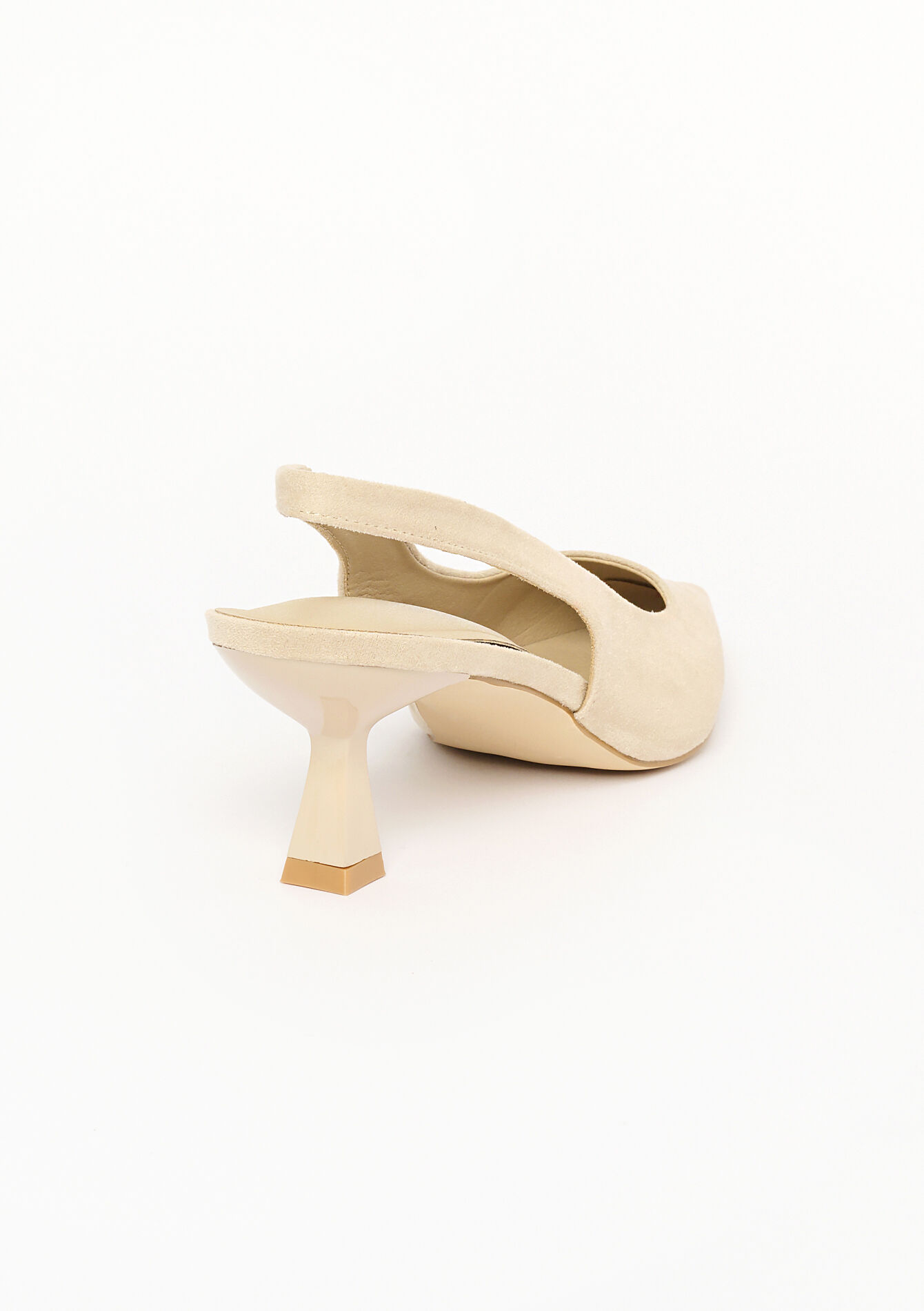 Suede pumps met kitten heel, Suede pumps met kitten heel - LT BEIGE - 13000739_2527
