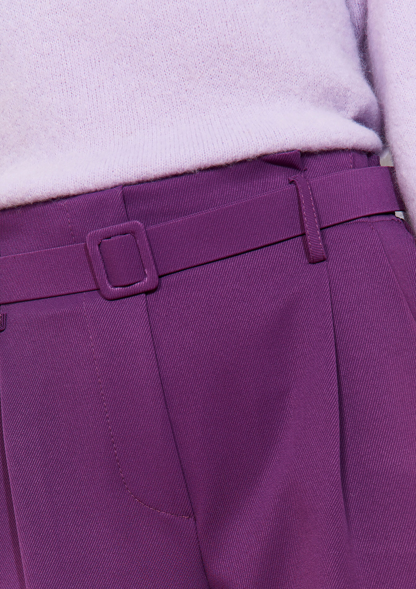 Taillebroek met ceintuur - PURPLE - 06601110_5902