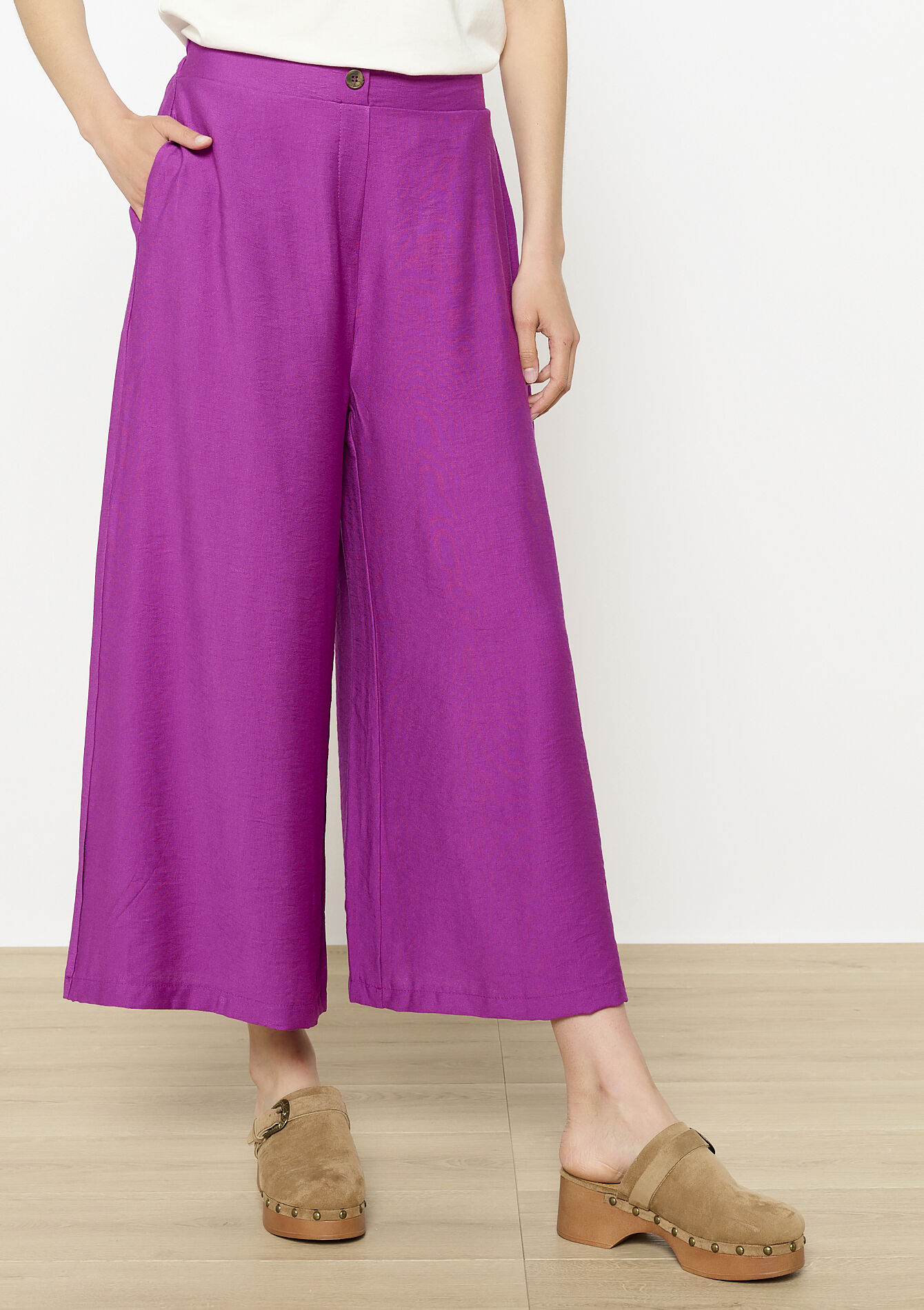 Wijde en luchtige broek, Wijde en luchtige broek - VIOLINE - 06600986_2576