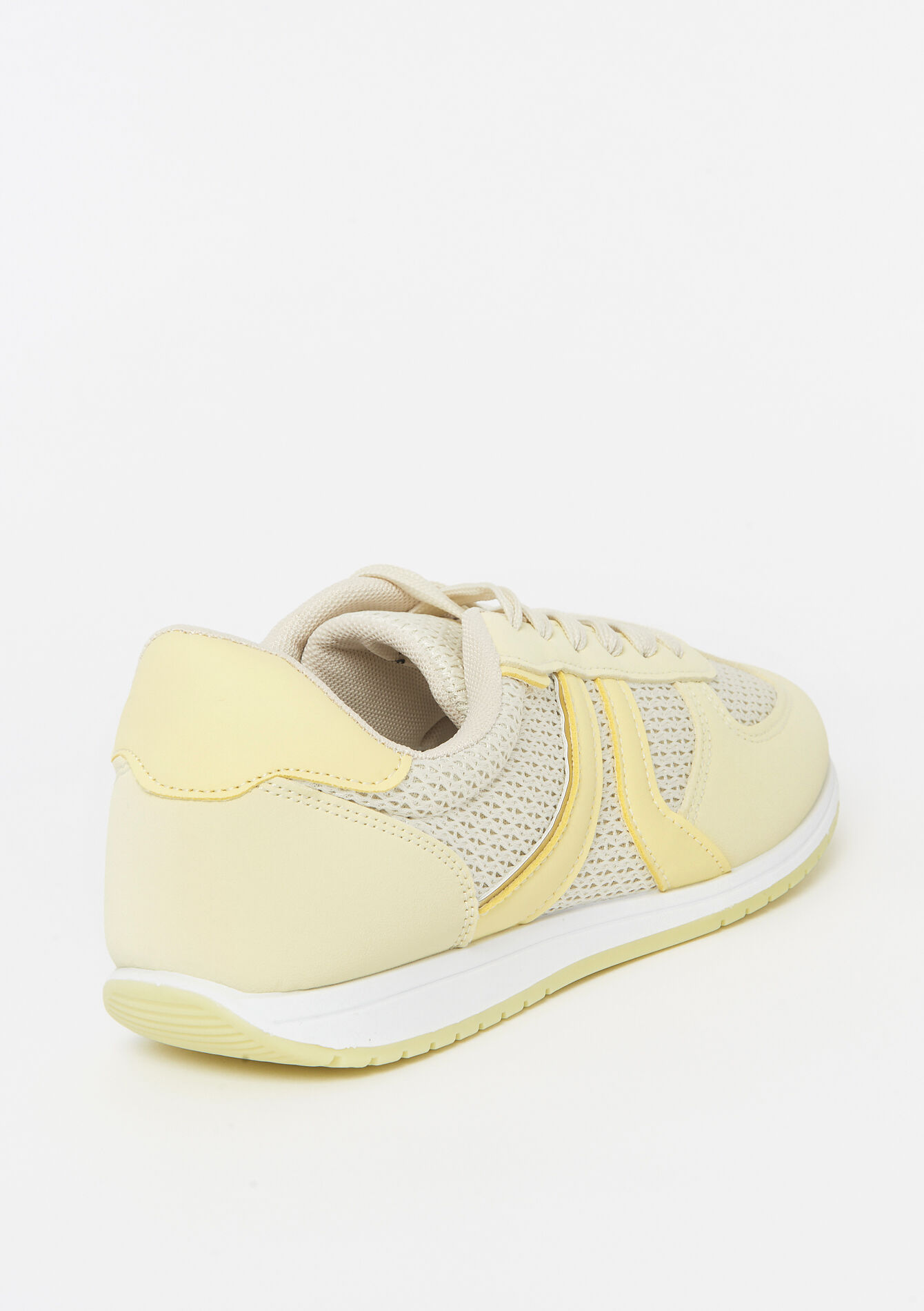Basket bi-matière - YELLOW PASTEL - 13000845_5004