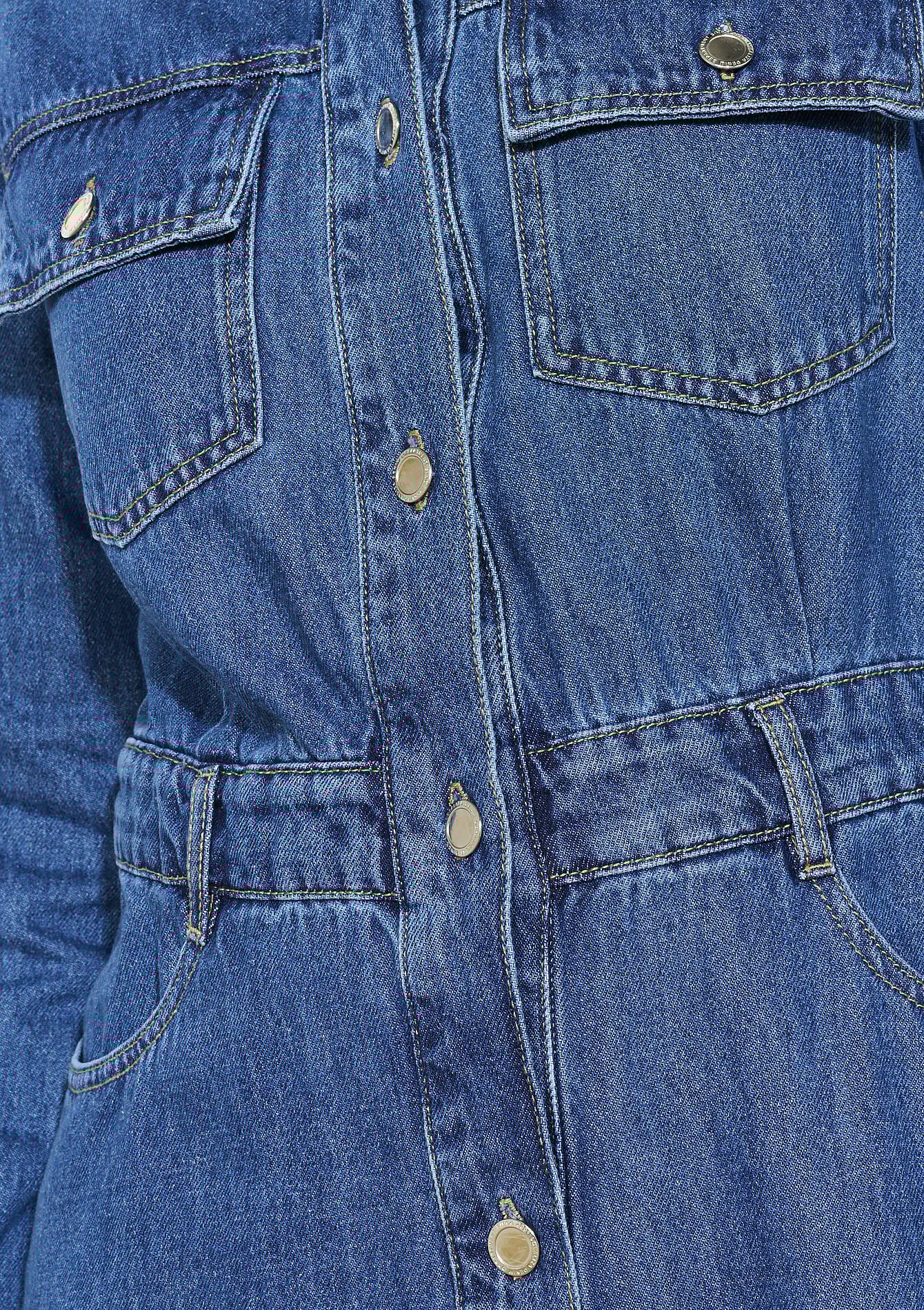 Robe chemise en jean, Robe chemise en jean - DARK BLUE - 08104176_0501