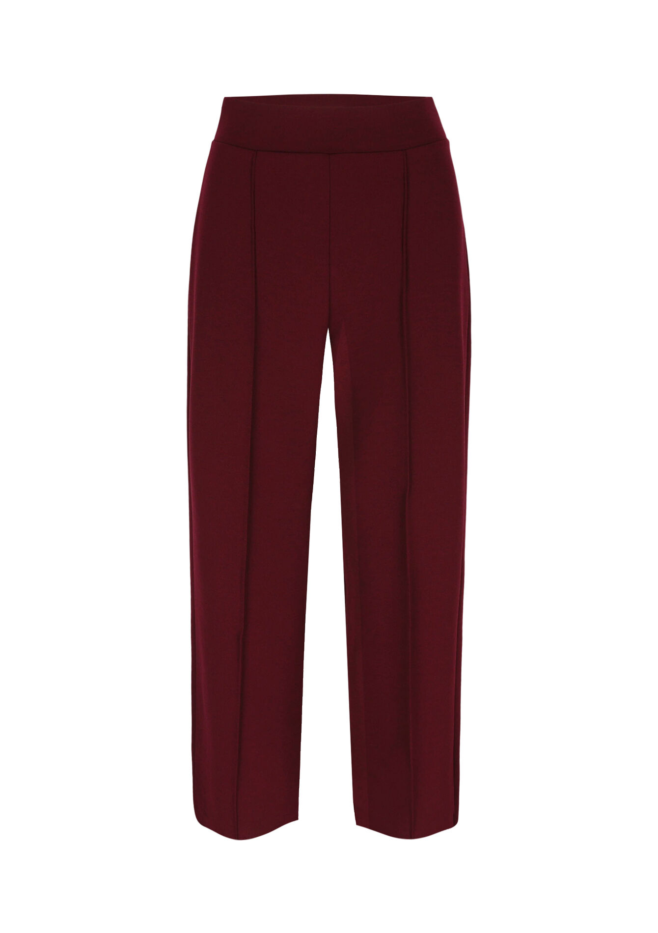 Pantalon fluide taille haute, Pantalon fluide taille haute - BORDEAUX WINE - 06601029_5514